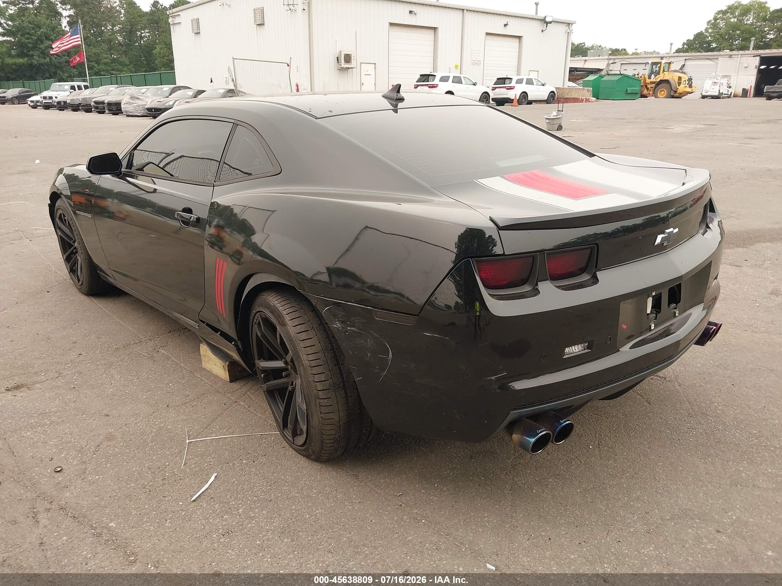2013 Chevrolet Camaro 2lt Черный vin: 2G1FC1E38D9181699
