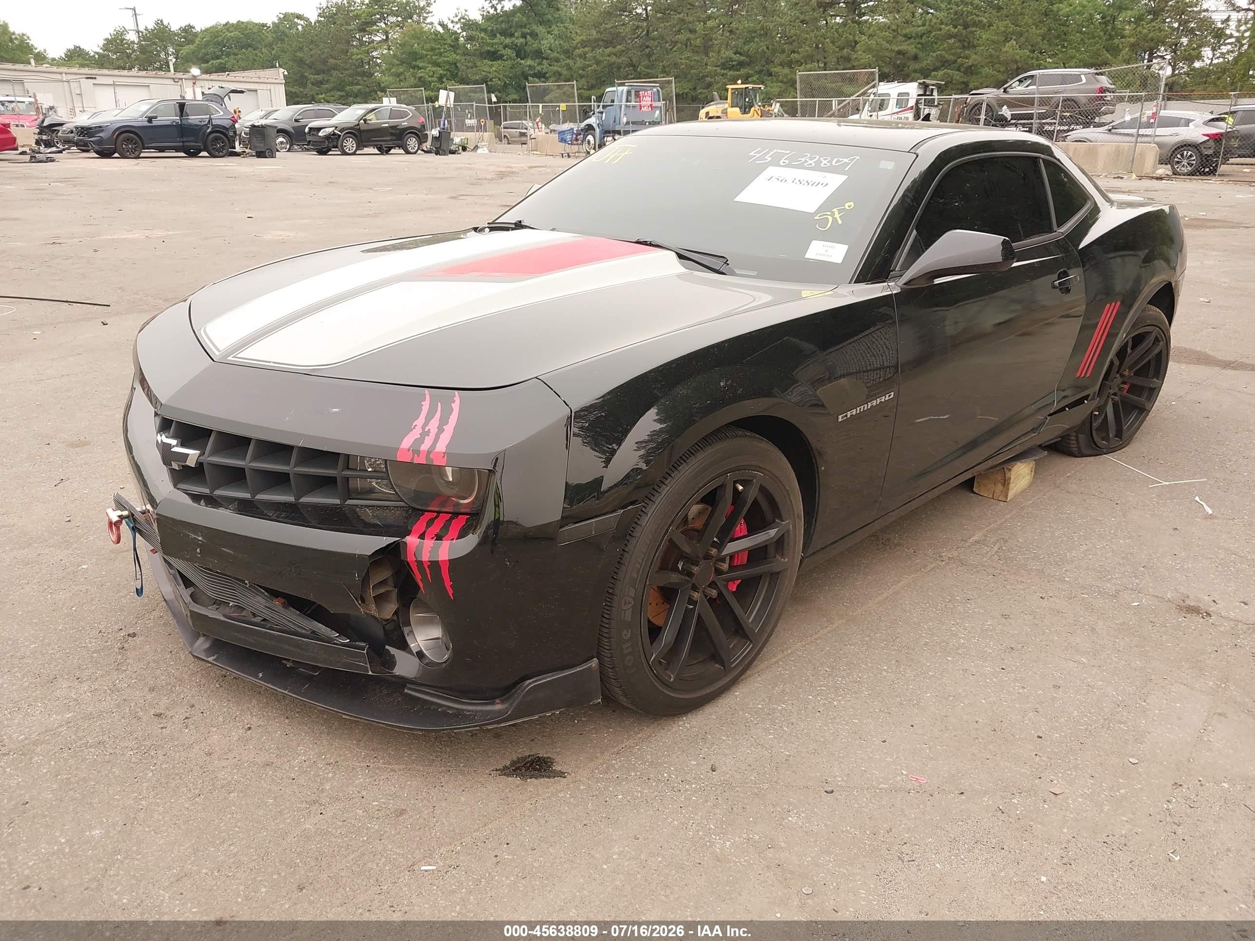 2013 Chevrolet Camaro 2lt Черный vin: 2G1FC1E38D9181699