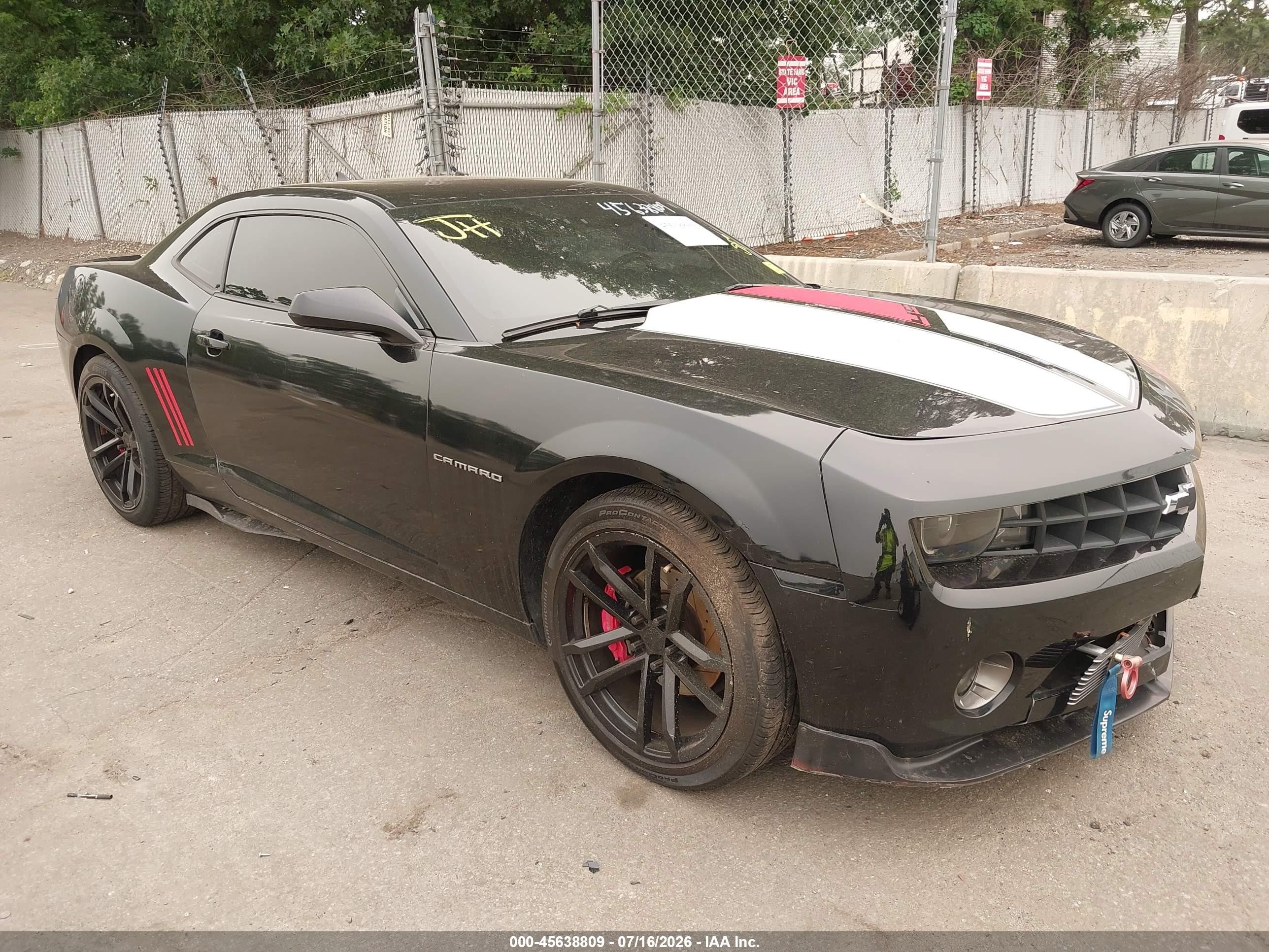 2013 Chevrolet Camaro 2lt Черный vin: 2G1FC1E38D9181699