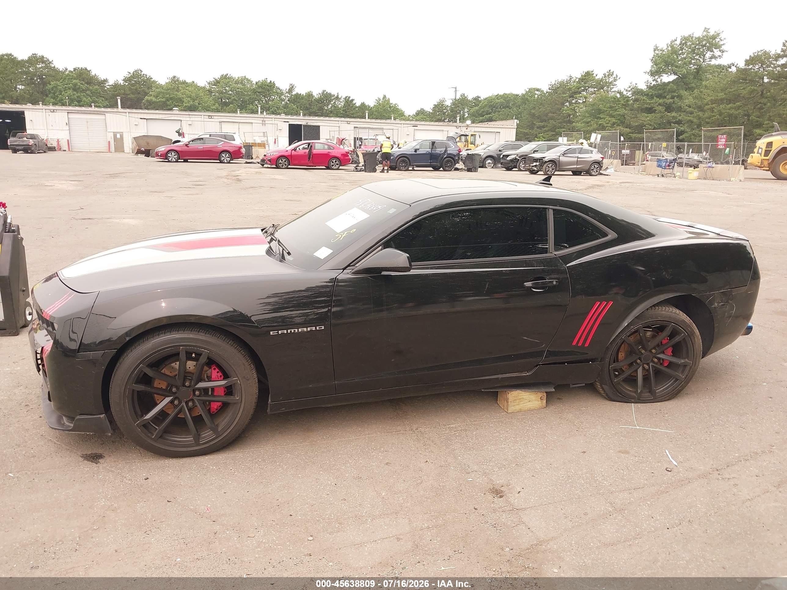 2013 Chevrolet Camaro 2lt Черный vin: 2G1FC1E38D9181699