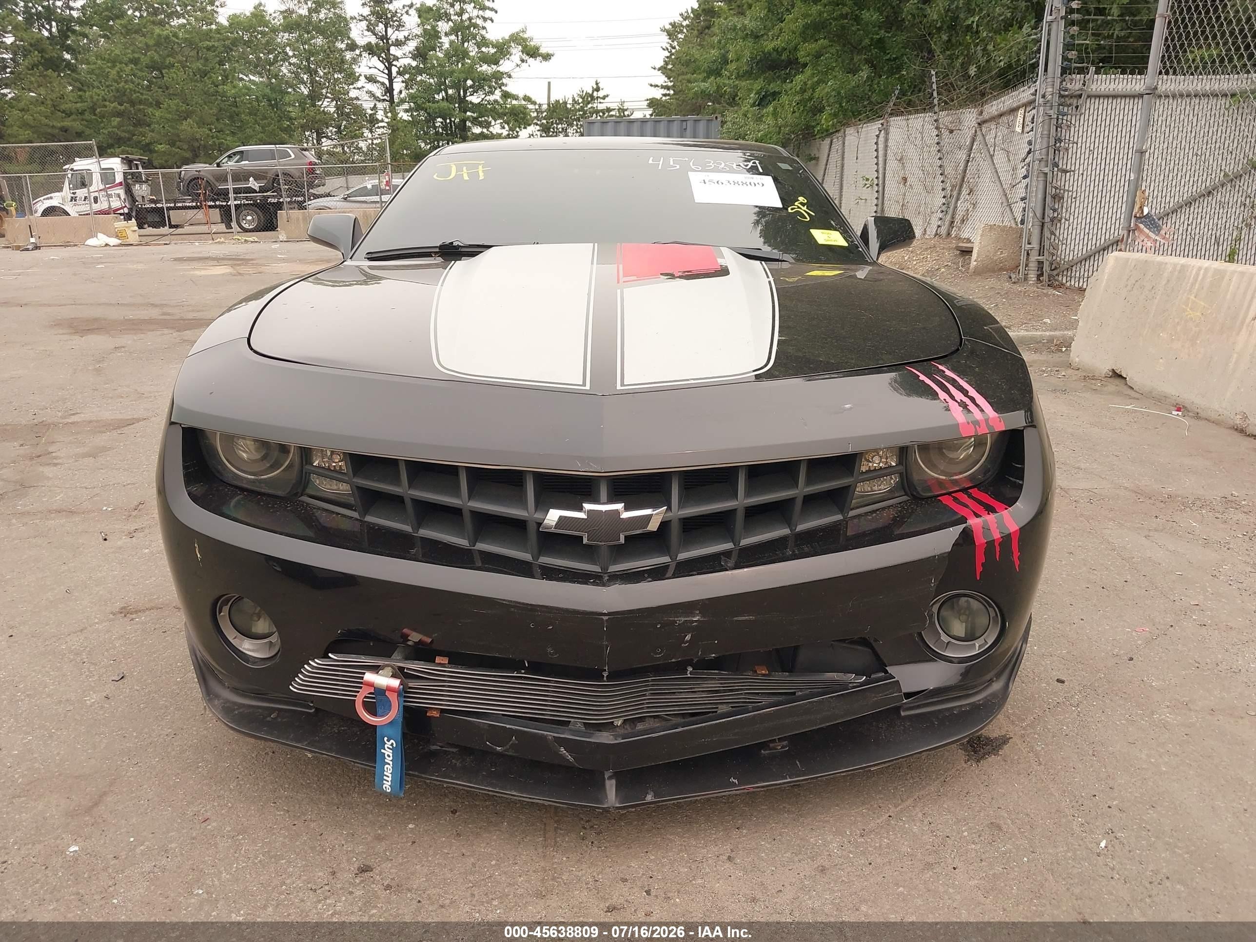 2013 Chevrolet Camaro 2lt Черный vin: 2G1FC1E38D9181699