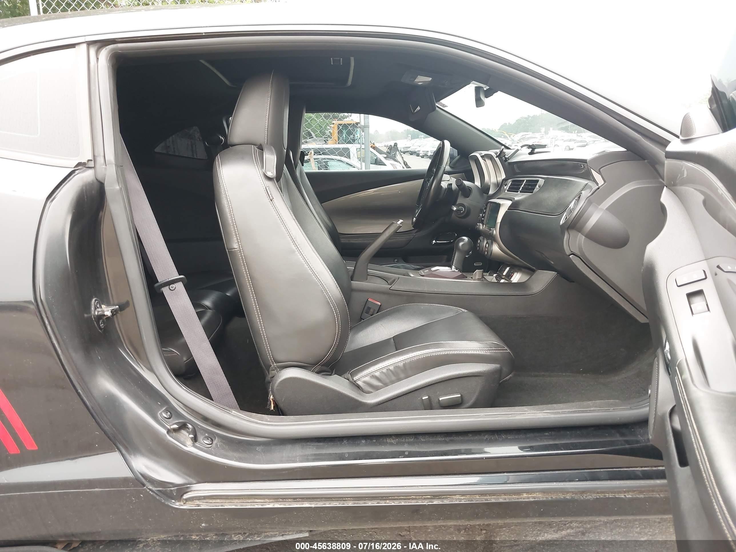 2013 Chevrolet Camaro 2lt Черный vin: 2G1FC1E38D9181699