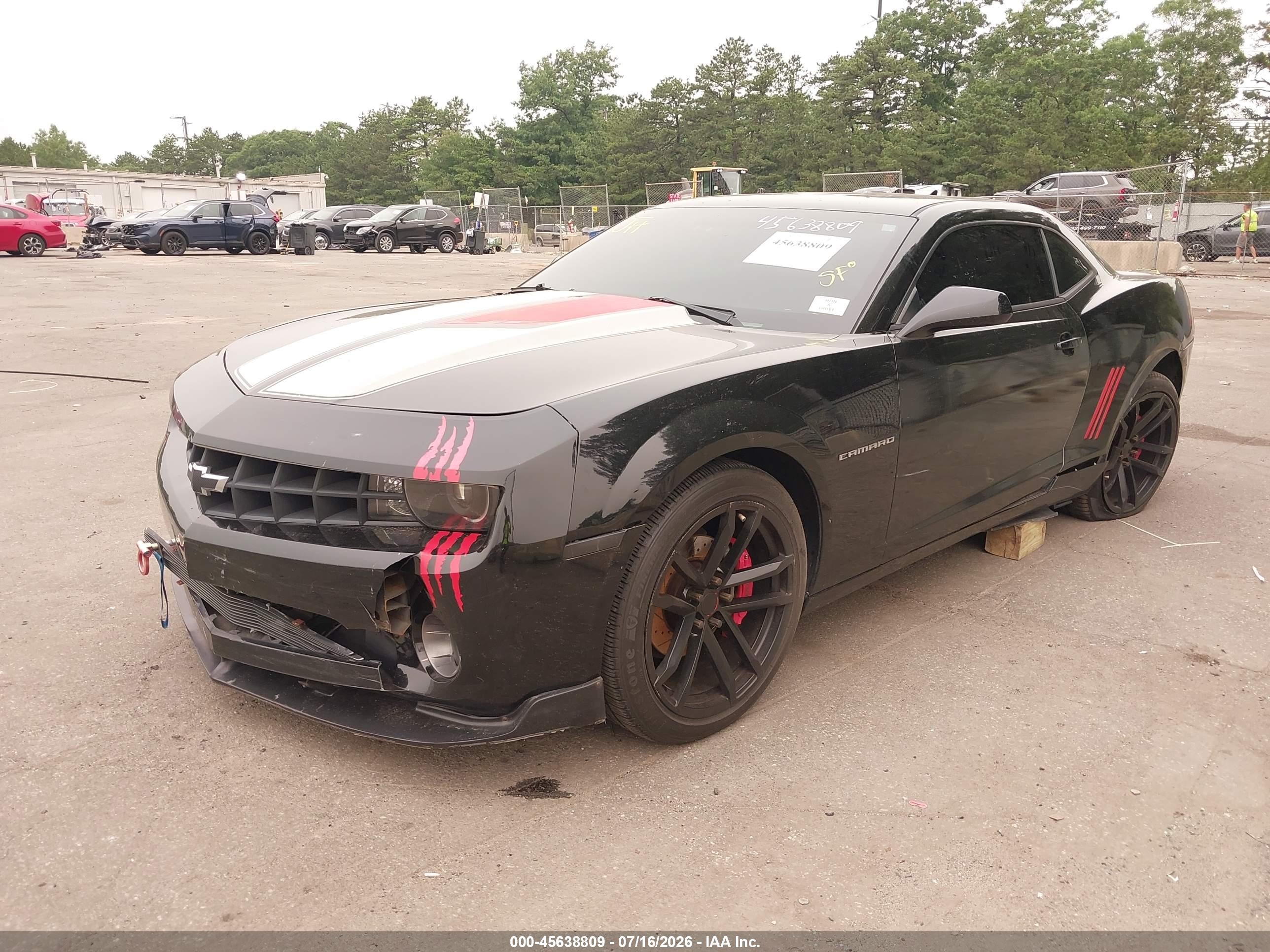 2013 Chevrolet Camaro 2lt Черный vin: 2G1FC1E38D9181699