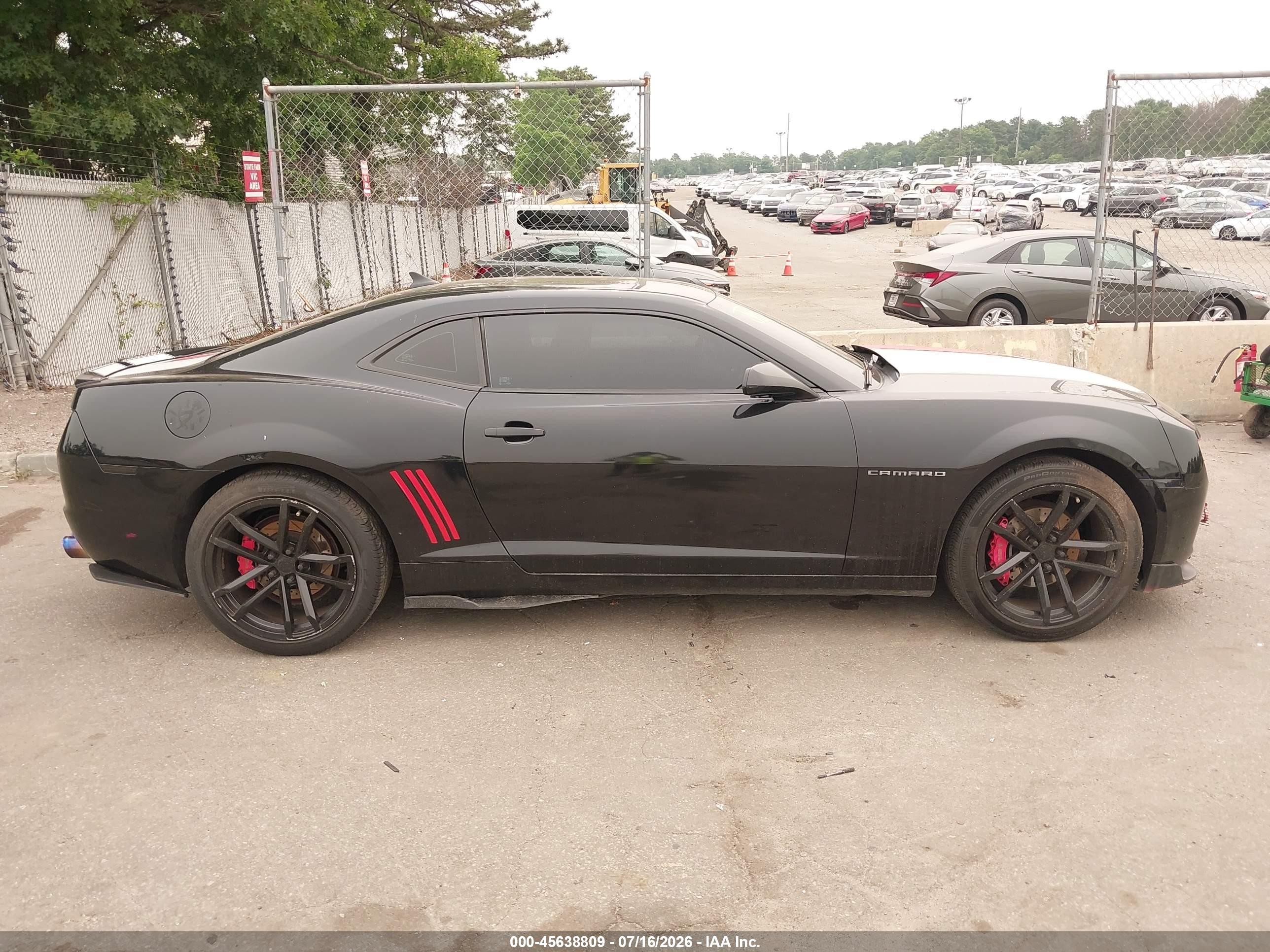 2013 Chevrolet Camaro 2lt Черный vin: 2G1FC1E38D9181699