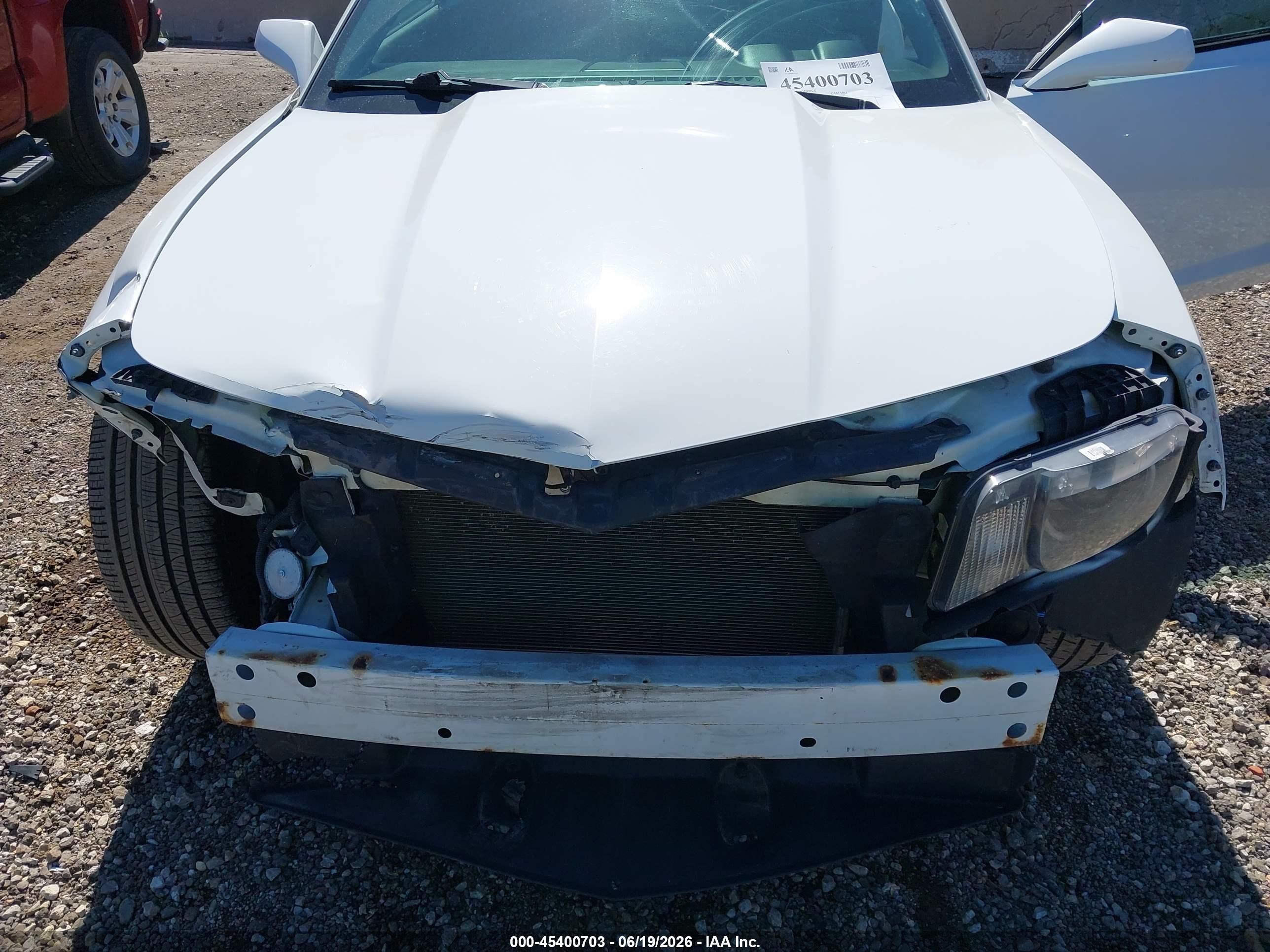 2013 Chevrolet Camaro 2lt White vin: 2G1FC1E38D9183453