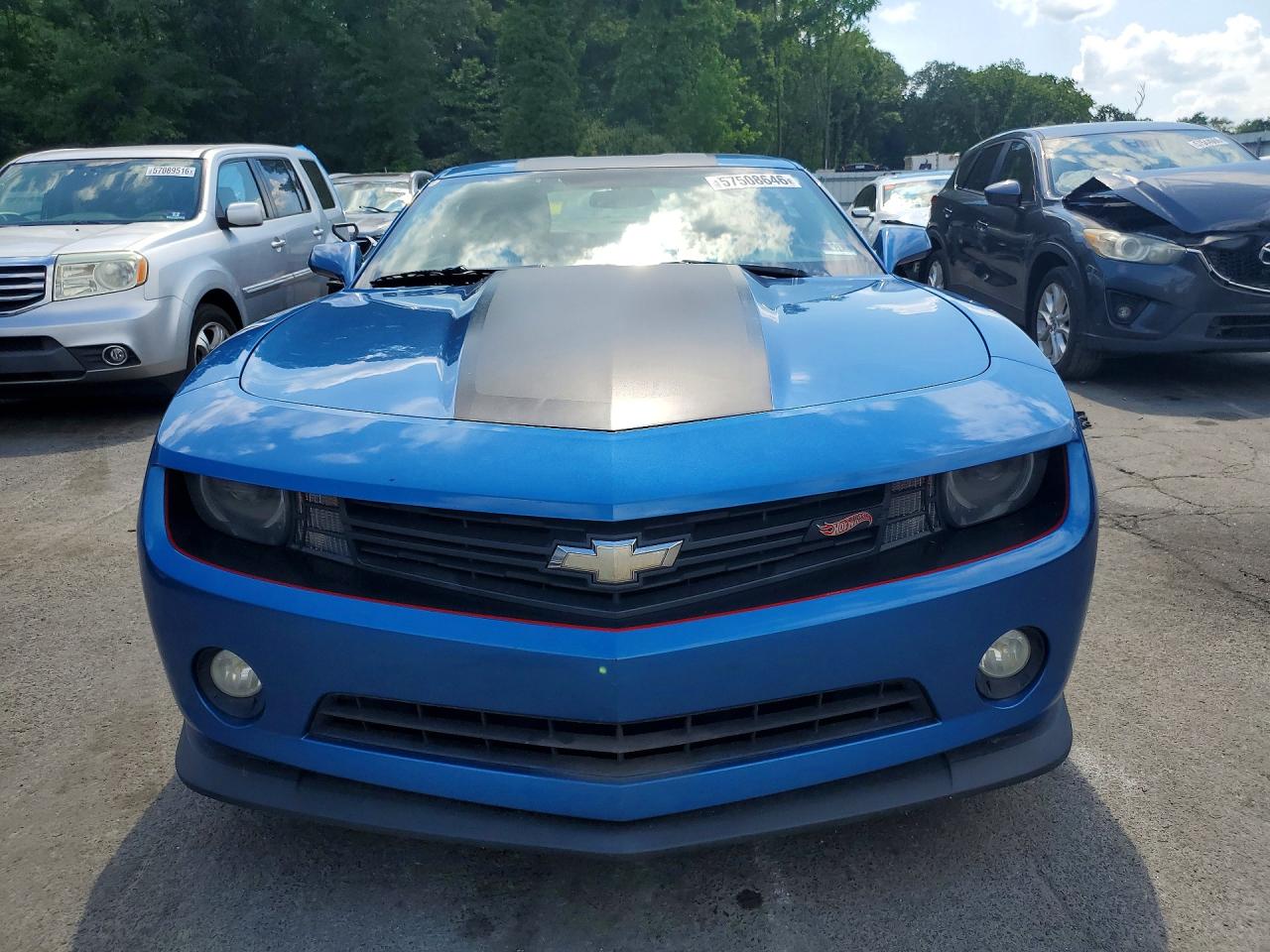 2013 Chevrolet Camaro Lt Blue vin: 2G1FC1E38D9232344