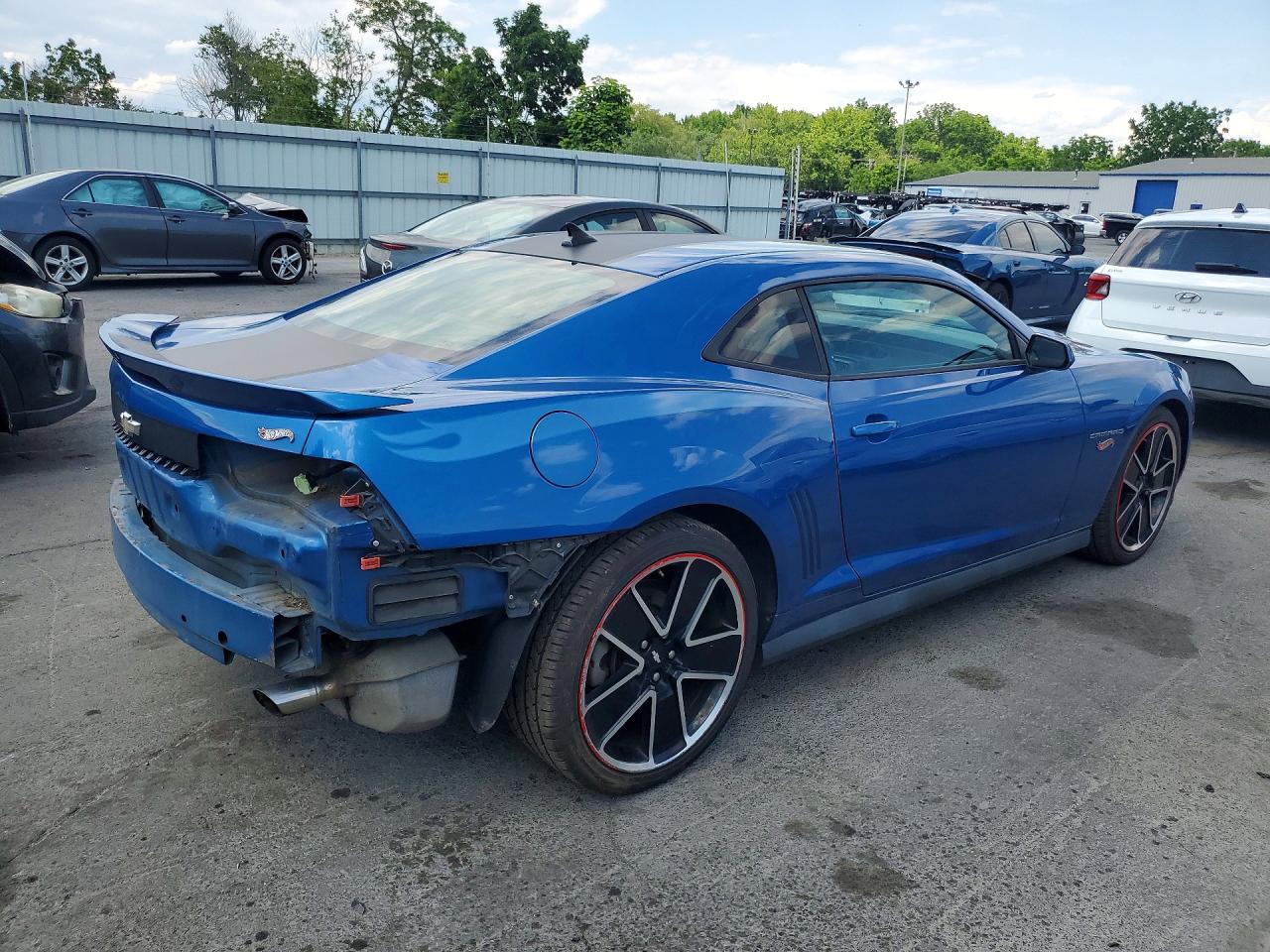 2013 Chevrolet Camaro Lt Blue vin: 2G1FC1E38D9232344