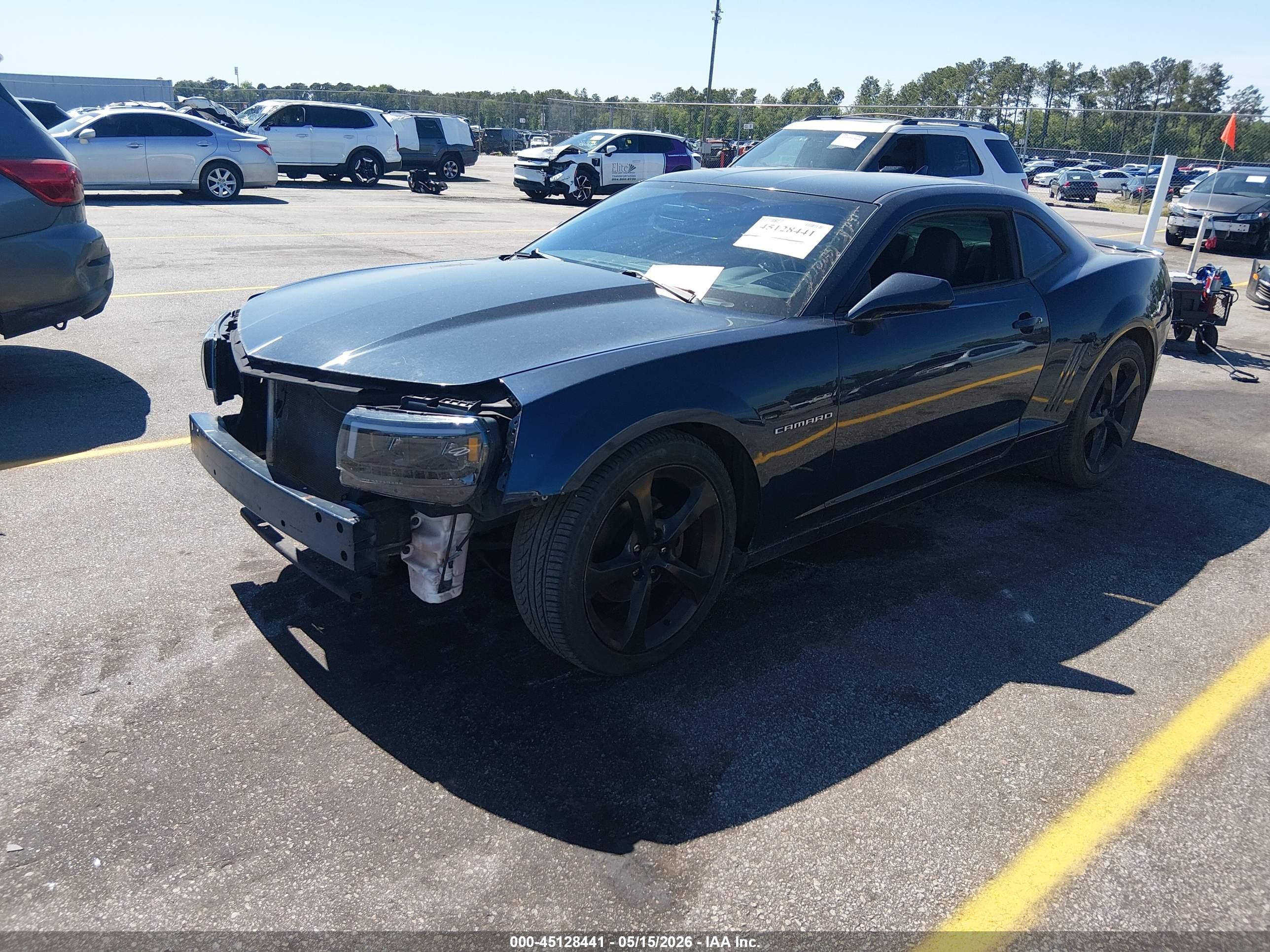 2014 Chevrolet Camaro 2lt Black vin: 2G1FC1E38E9173362