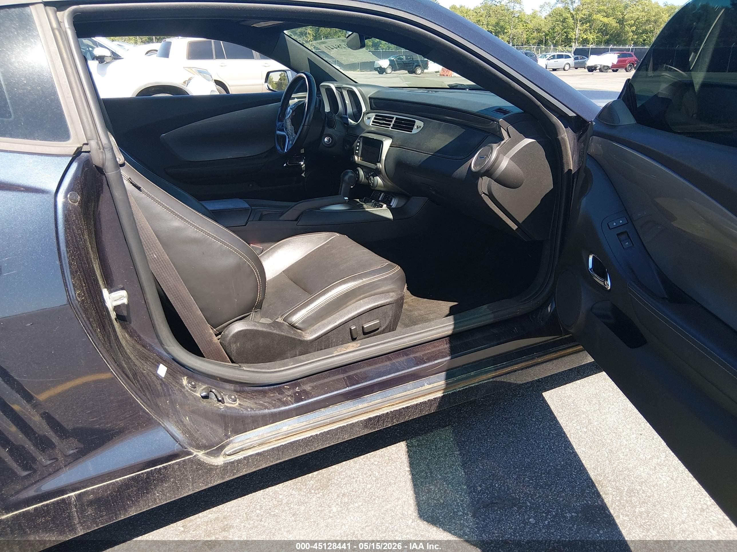 2014 Chevrolet Camaro 2lt Black vin: 2G1FC1E38E9173362