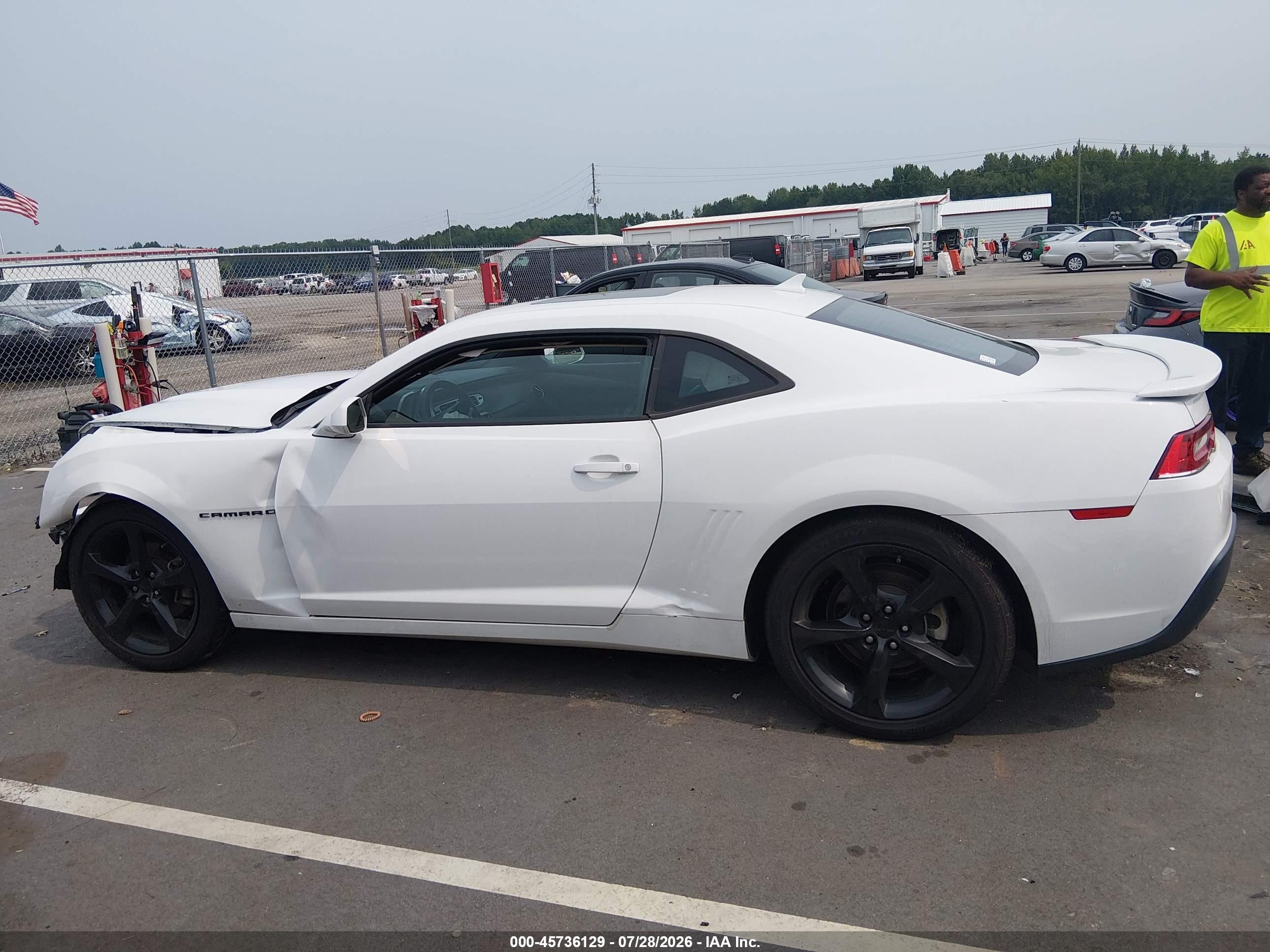 2014 Chevrolet Camaro 2lt Белый vin: 2G1FC1E38E9266883