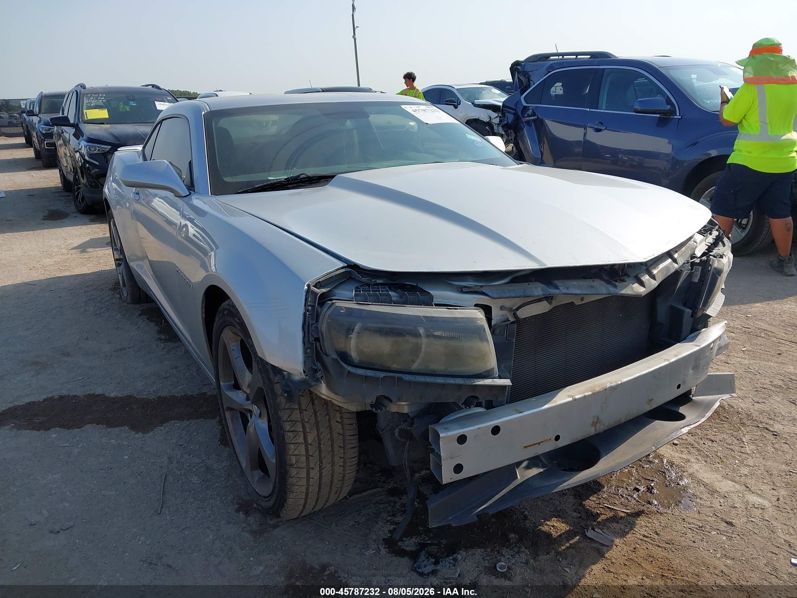 2014 Chevrolet Camaro 2lt Silver vin: 2G1FC1E38E9285210