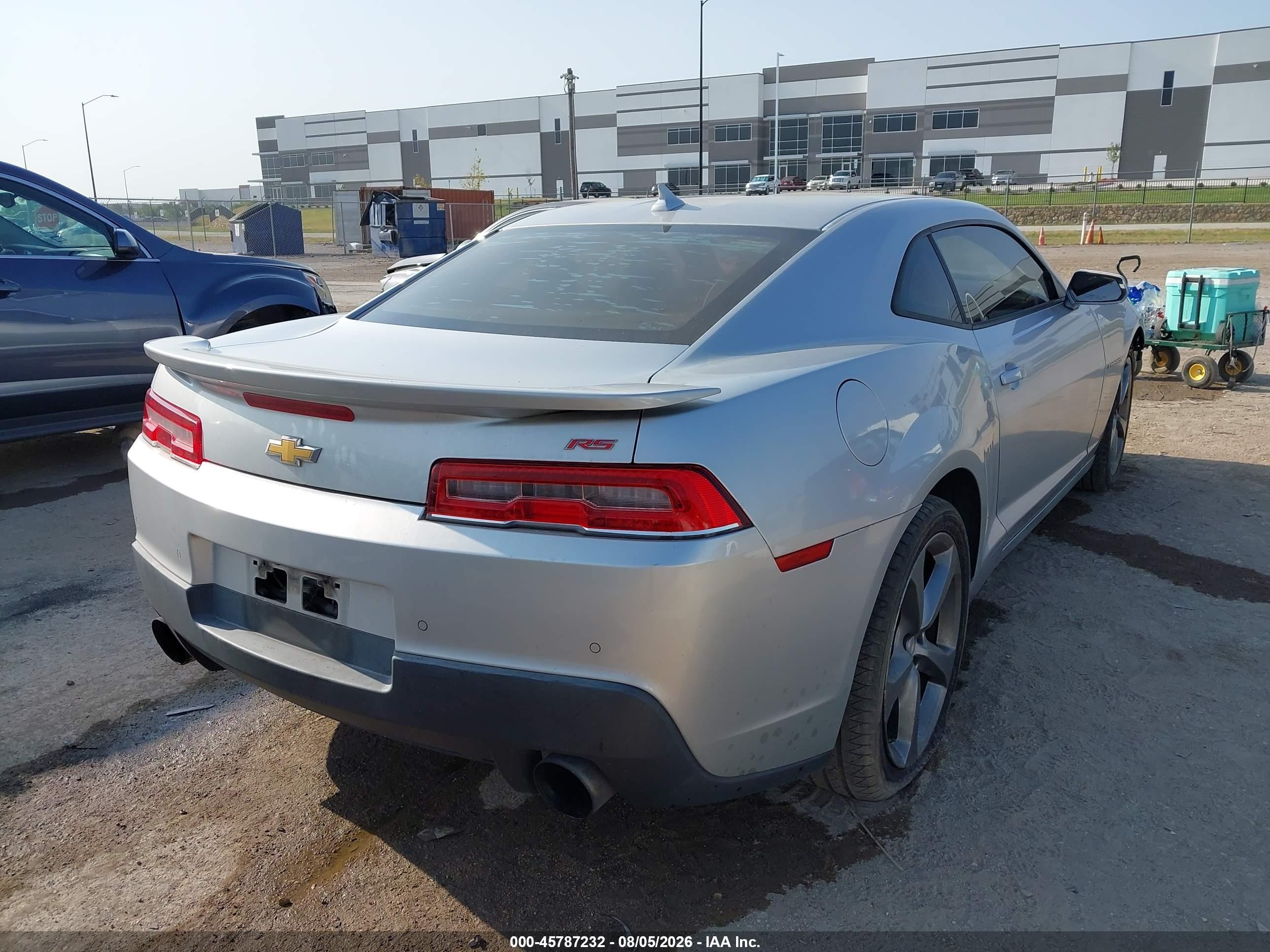 2014 Chevrolet Camaro 2lt Серебряный vin: 2G1FC1E38E9285210