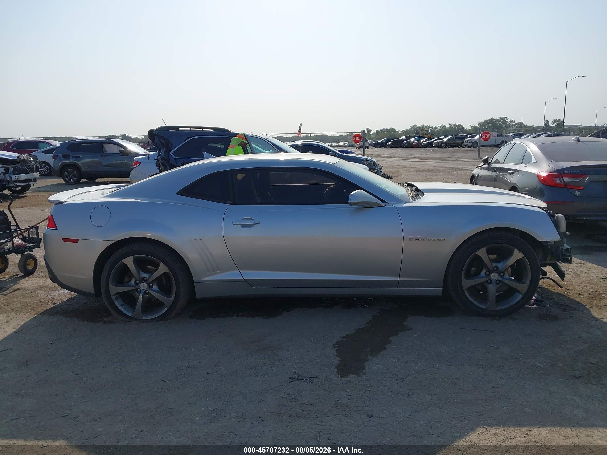 2014 Chevrolet Camaro 2lt Серебряный vin: 2G1FC1E38E9285210