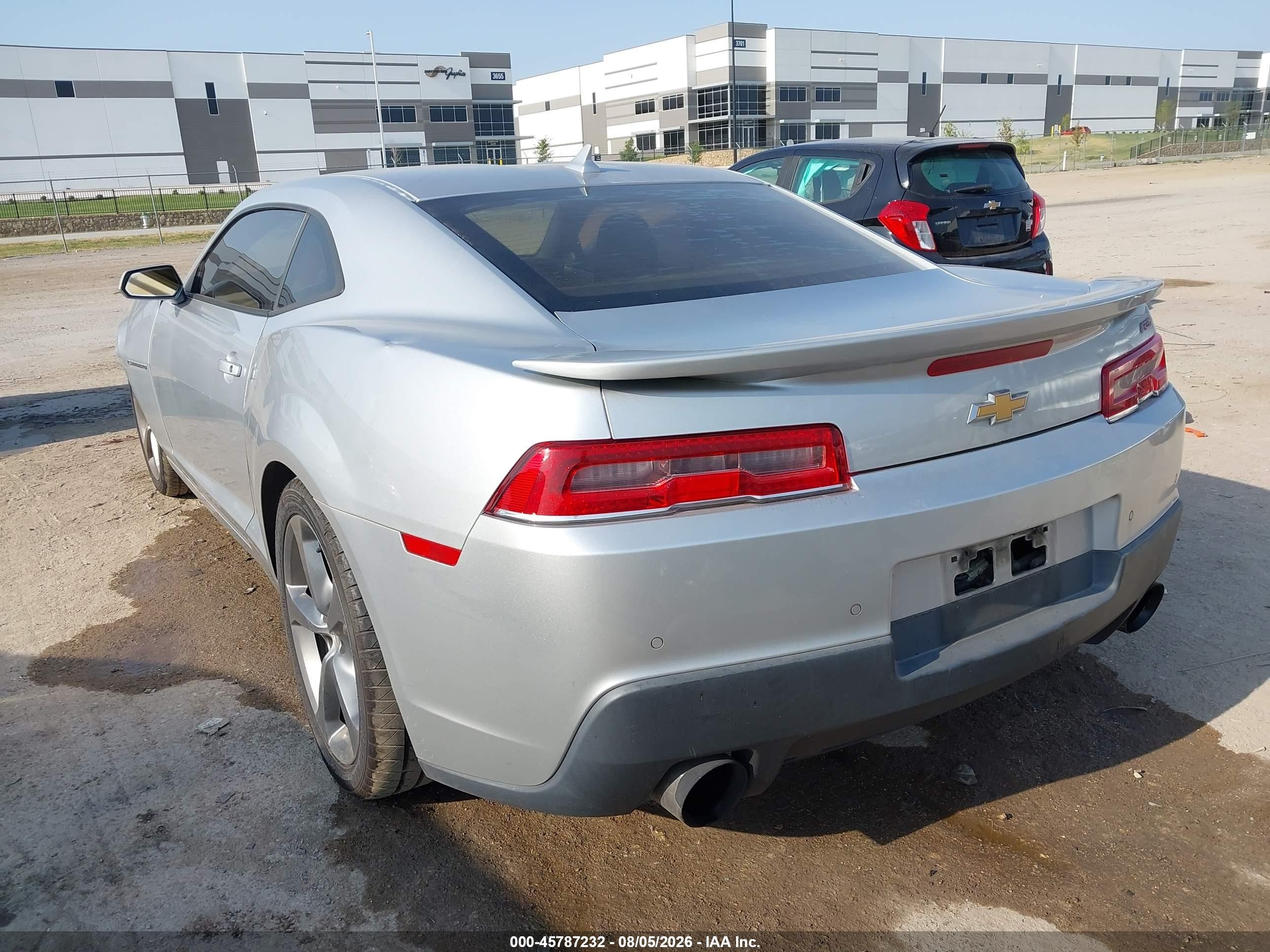 2014 Chevrolet Camaro 2lt Серебряный vin: 2G1FC1E38E9285210