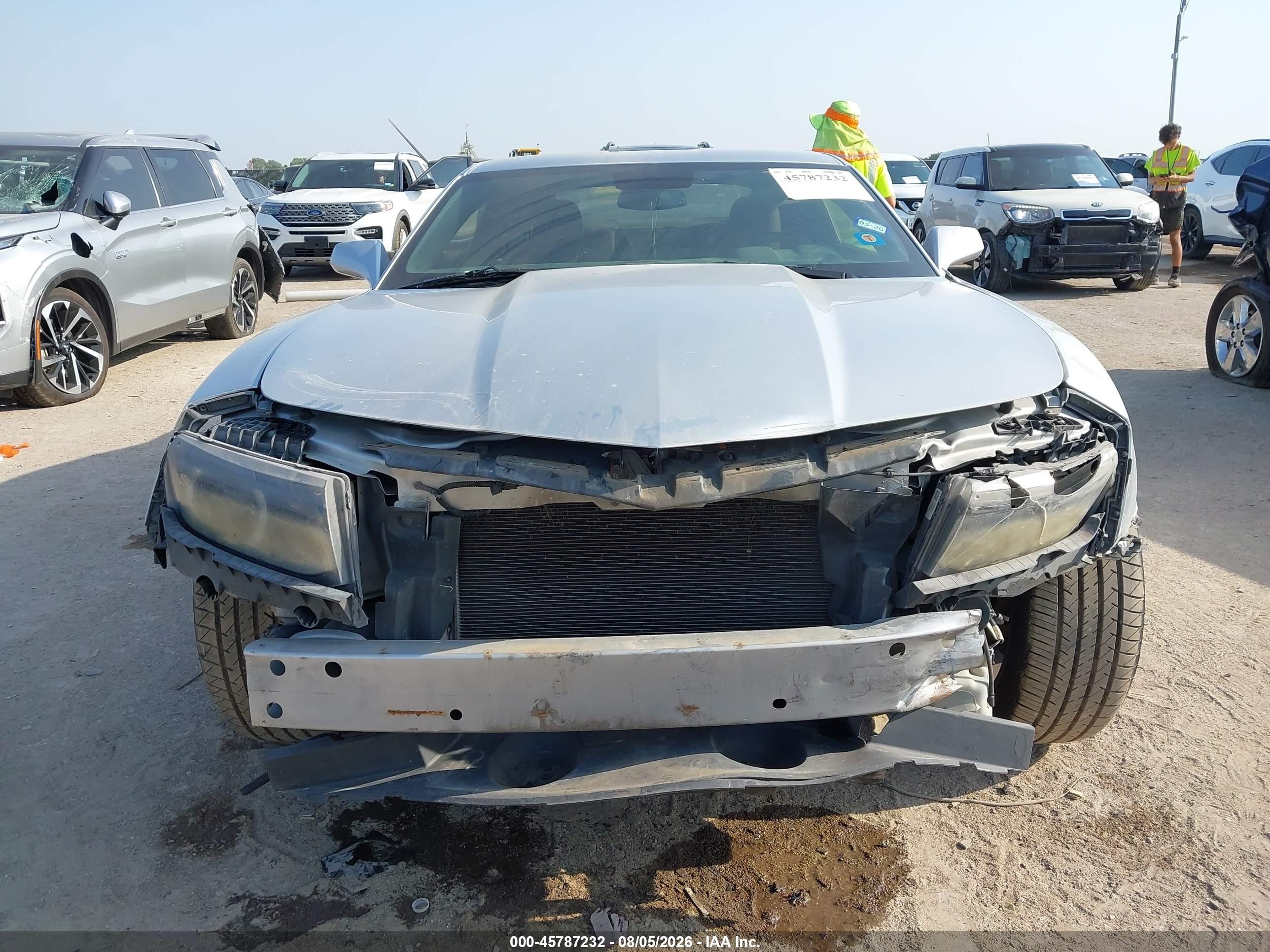 2014 Chevrolet Camaro 2lt Серебряный vin: 2G1FC1E38E9285210