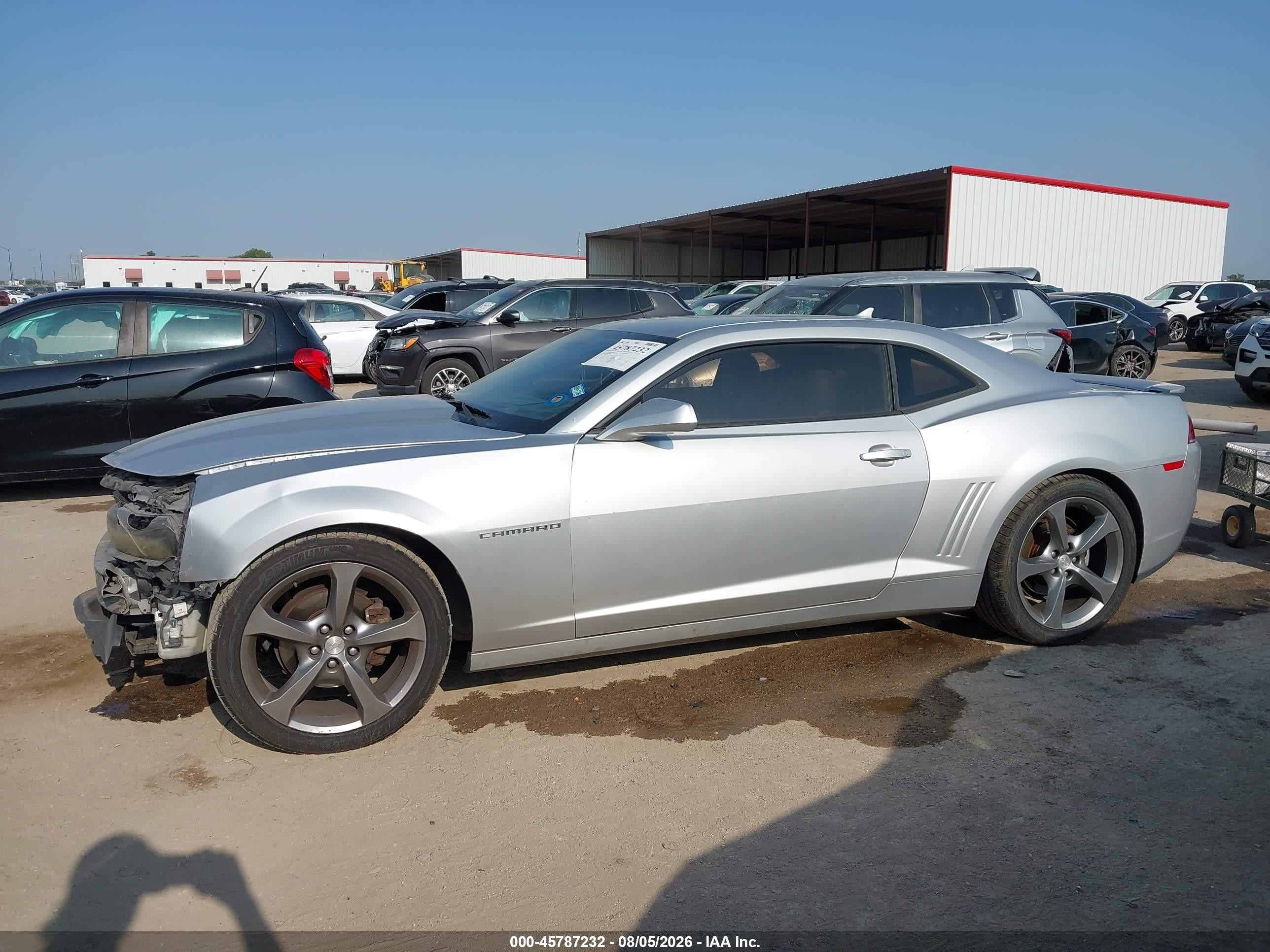 2014 Chevrolet Camaro 2lt Серебряный vin: 2G1FC1E38E9285210
