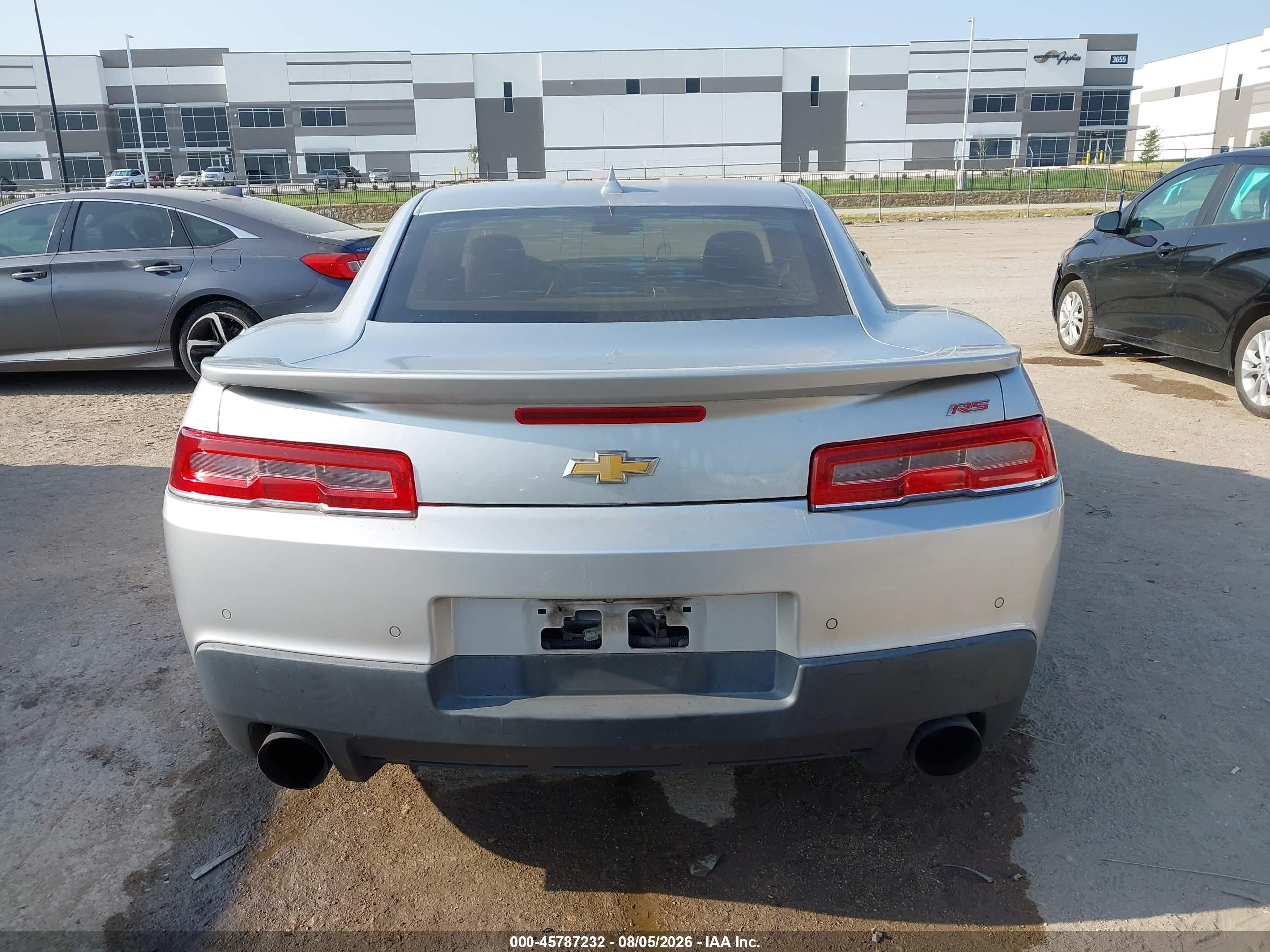 2014 Chevrolet Camaro 2lt Серебряный vin: 2G1FC1E38E9285210