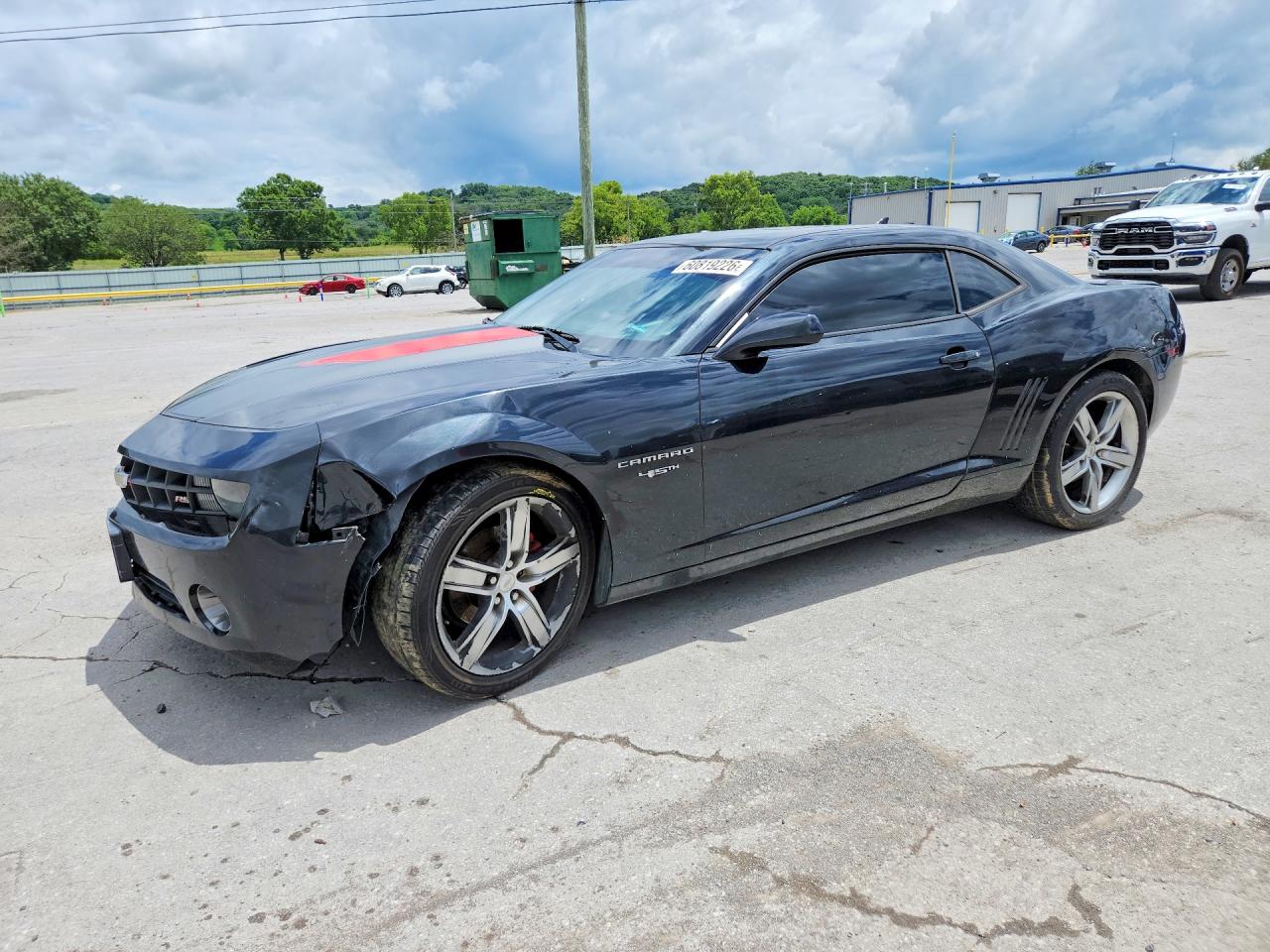2012 Chevrolet Camaro Lt Black vin: 2G1FC1E39C9121624