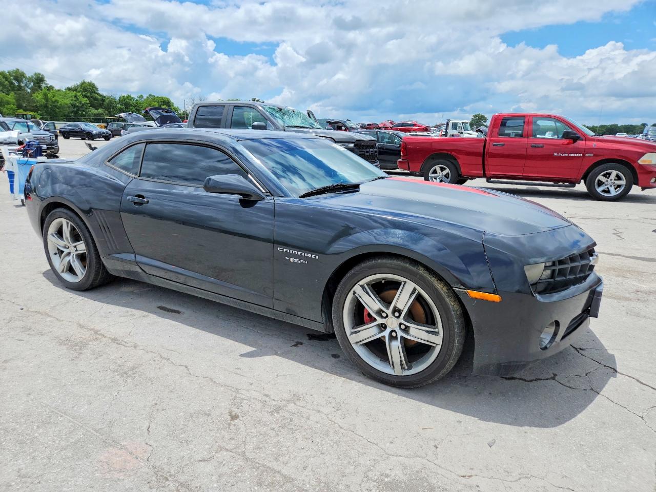 2012 Chevrolet Camaro Lt Black vin: 2G1FC1E39C9121624