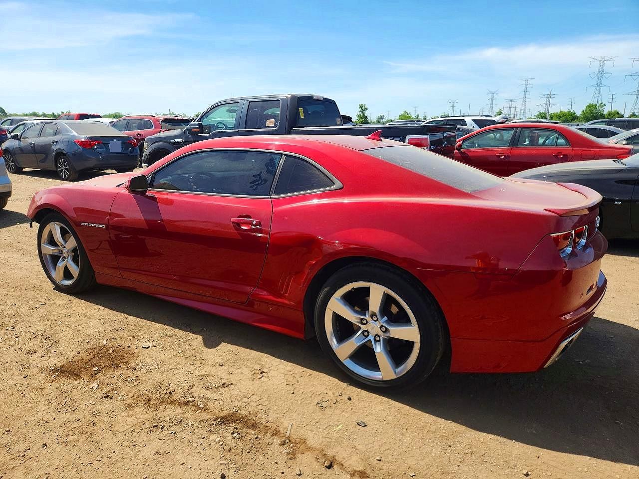 2012 Chevrolet Camaro Red vin: 2G1FC1E39C9186568