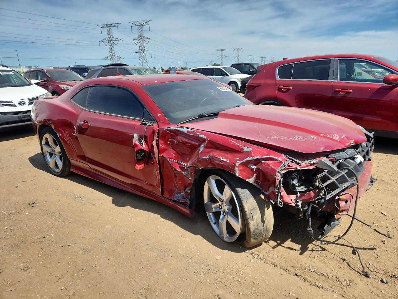 2012 Chevrolet Camaro Red vin: 2G1FC1E39C9186568