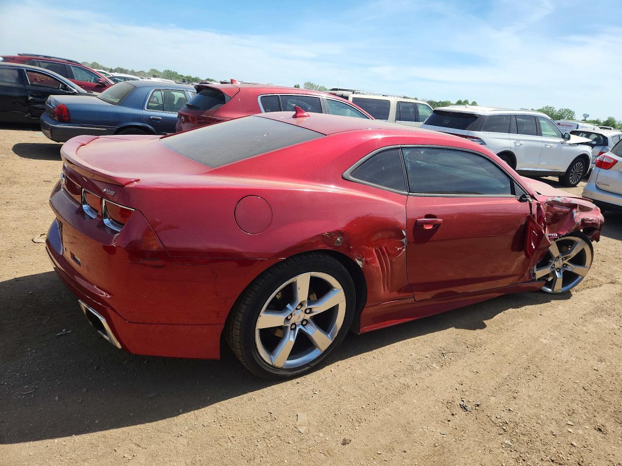 2012 Chevrolet Camaro Red vin: 2G1FC1E39C9186568