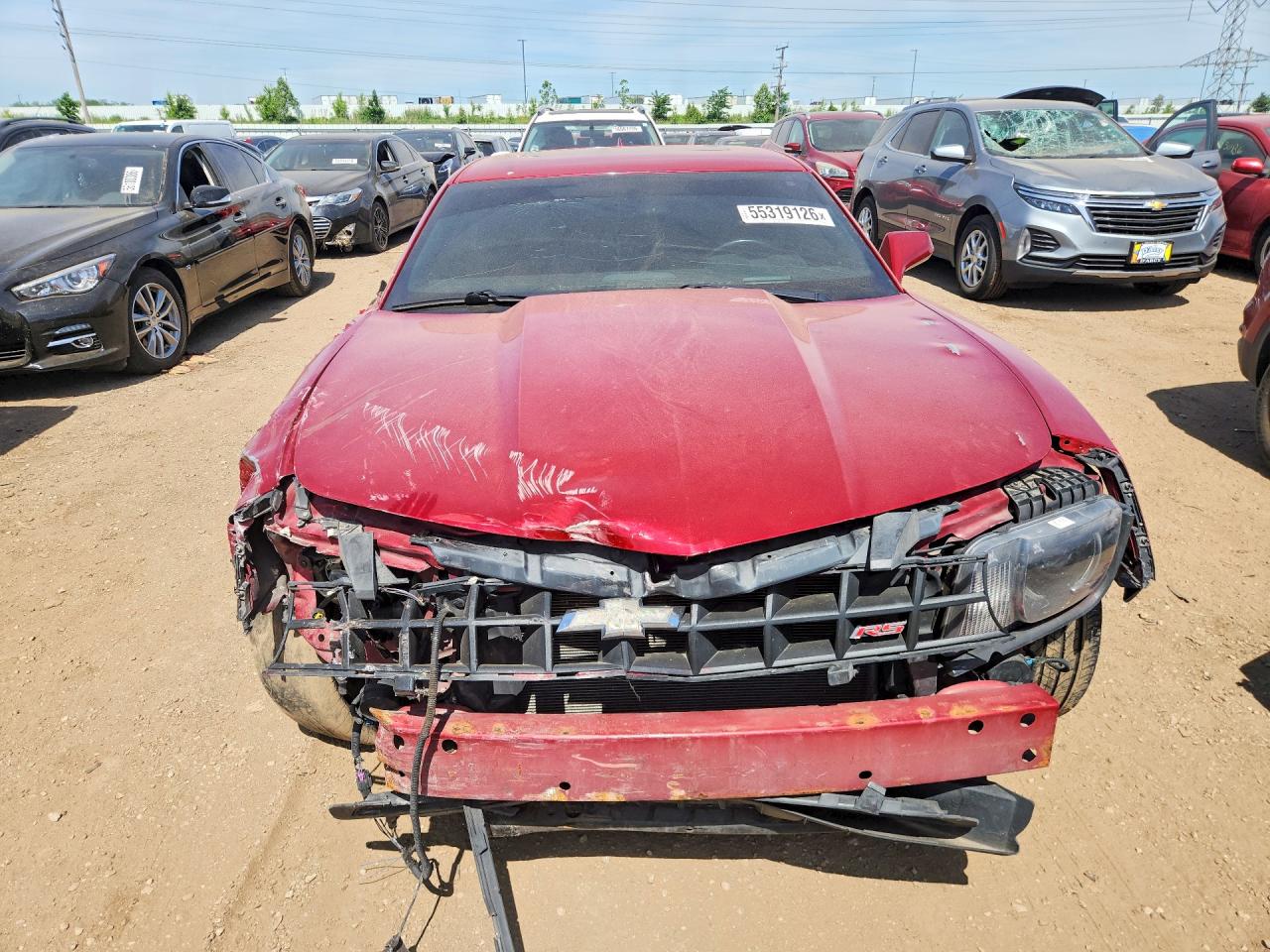 2012 Chevrolet Camaro Red vin: 2G1FC1E39C9186568