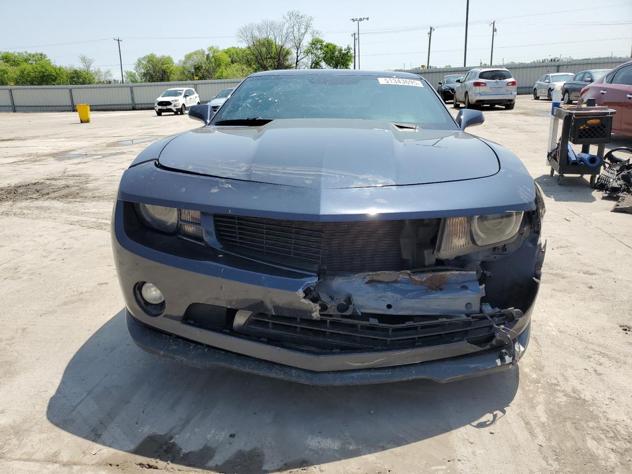 2013 Chevrolet Camaro Lt Blue vin: 2G1FC1E39D9133905