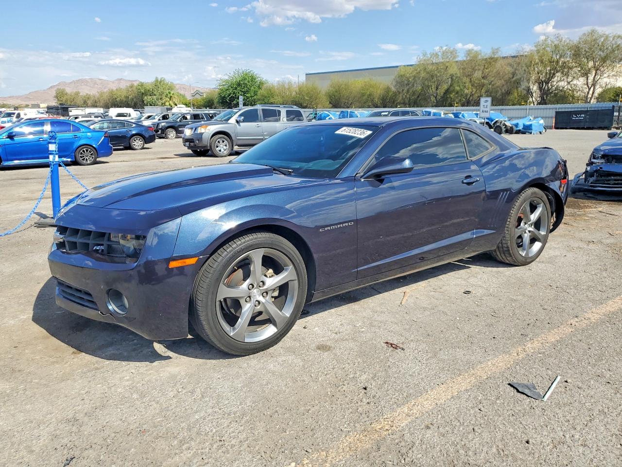 2013 Chevrolet Camaro Lt Blue vin: 2G1FC1E39D9158514