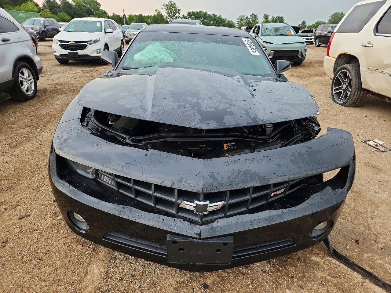 2013 Chevrolet Camaro Lt Black vin: 2G1FC1E39D9188936