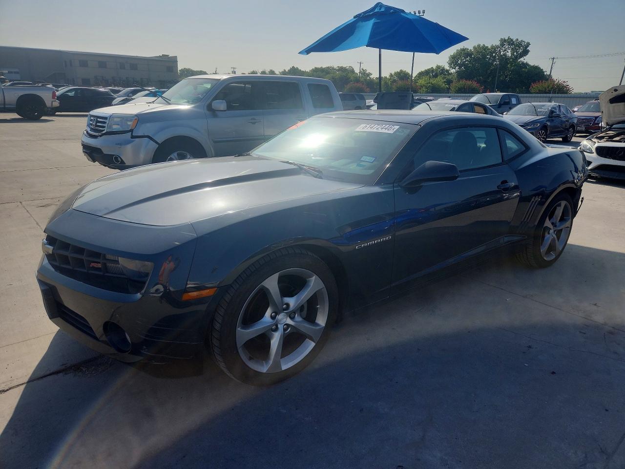2013 Chevrolet Camaro Lt Black vin: 2G1FC1E39D9241716