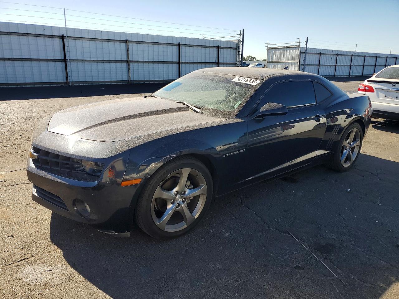 2013 Chevrolet Camaro Lt Blue vin: 2G1FC1E39D9245345