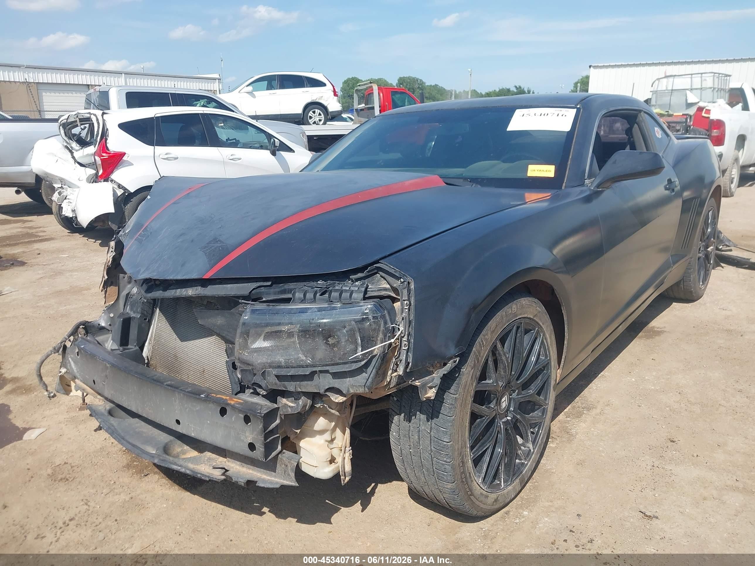 2014 Chevrolet Camaro 2lt Black vin: 2G1FC1E39E9160250