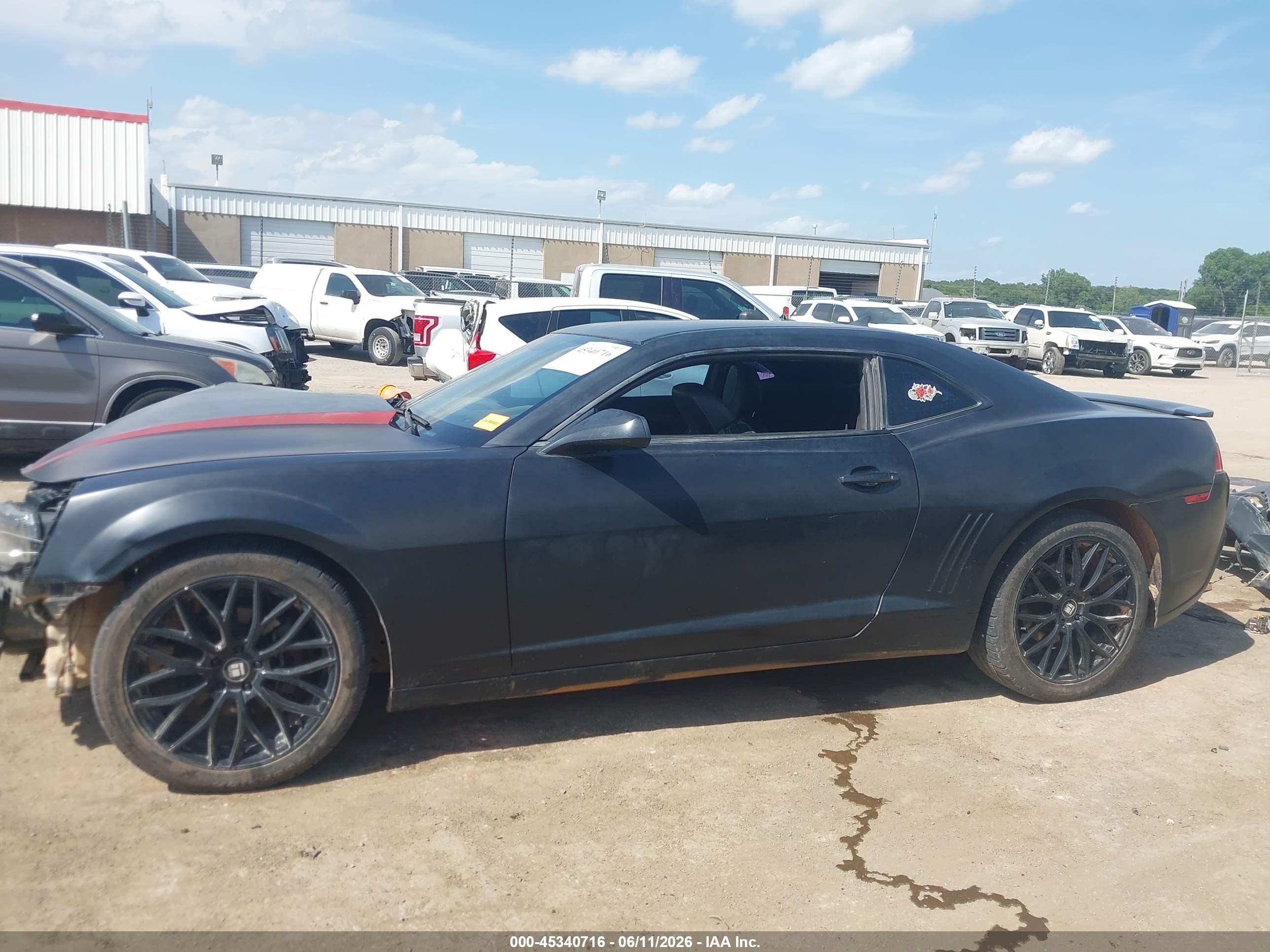 2014 Chevrolet Camaro 2lt Black vin: 2G1FC1E39E9160250