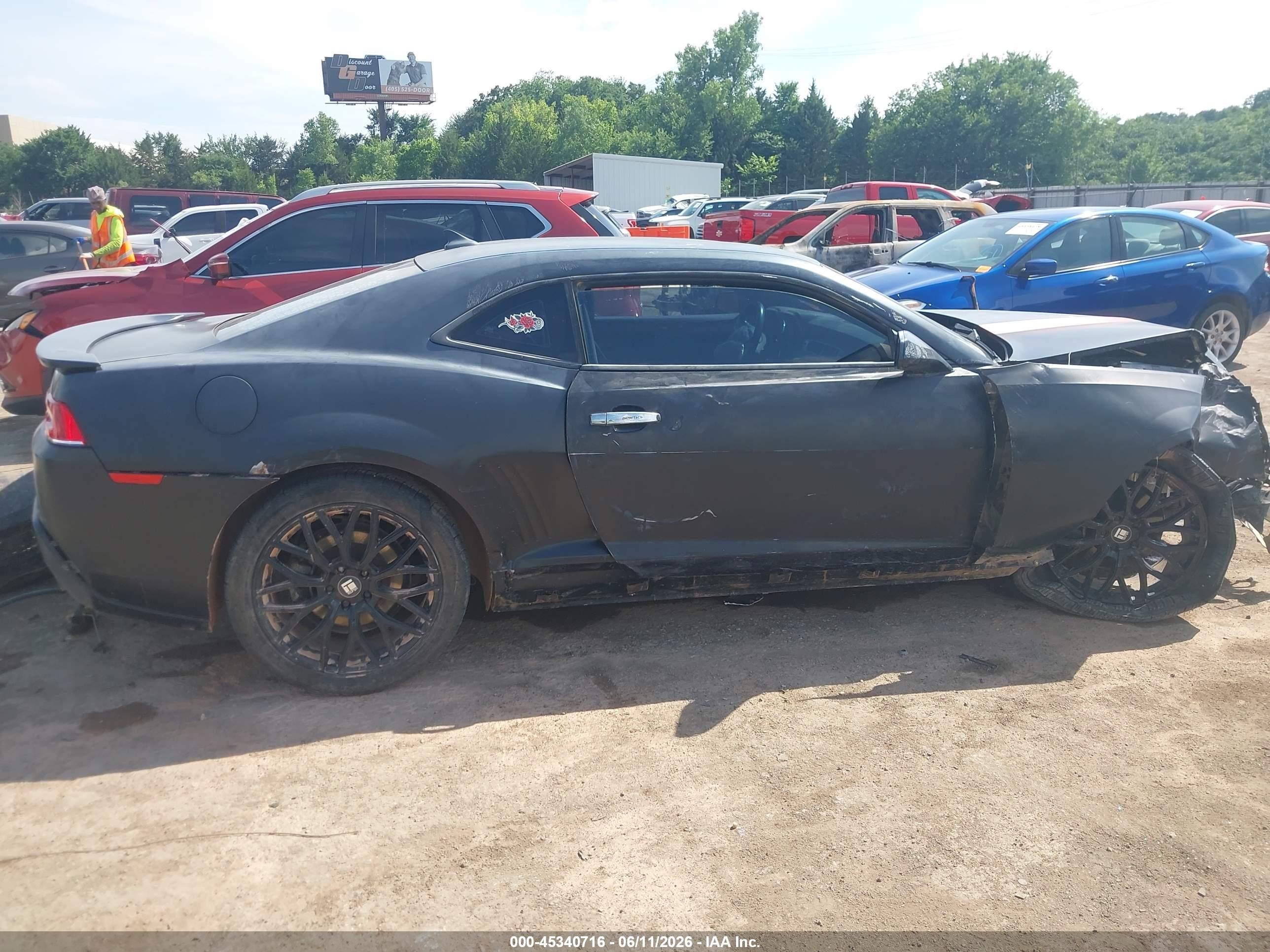 2014 Chevrolet Camaro 2lt Black vin: 2G1FC1E39E9160250