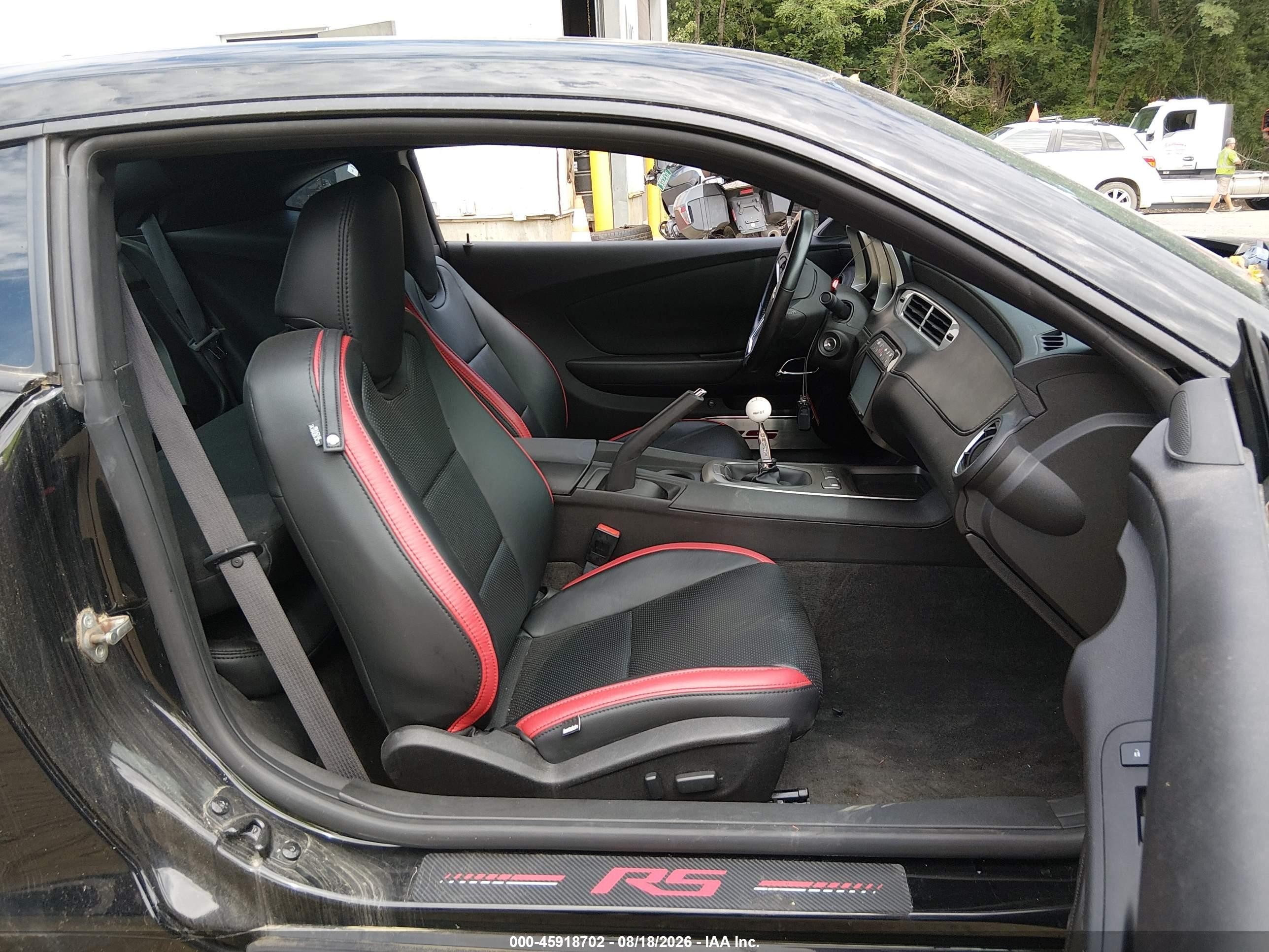 2015 Chevrolet Camaro 1lt Black vin: 2G1FC1E39F9302078