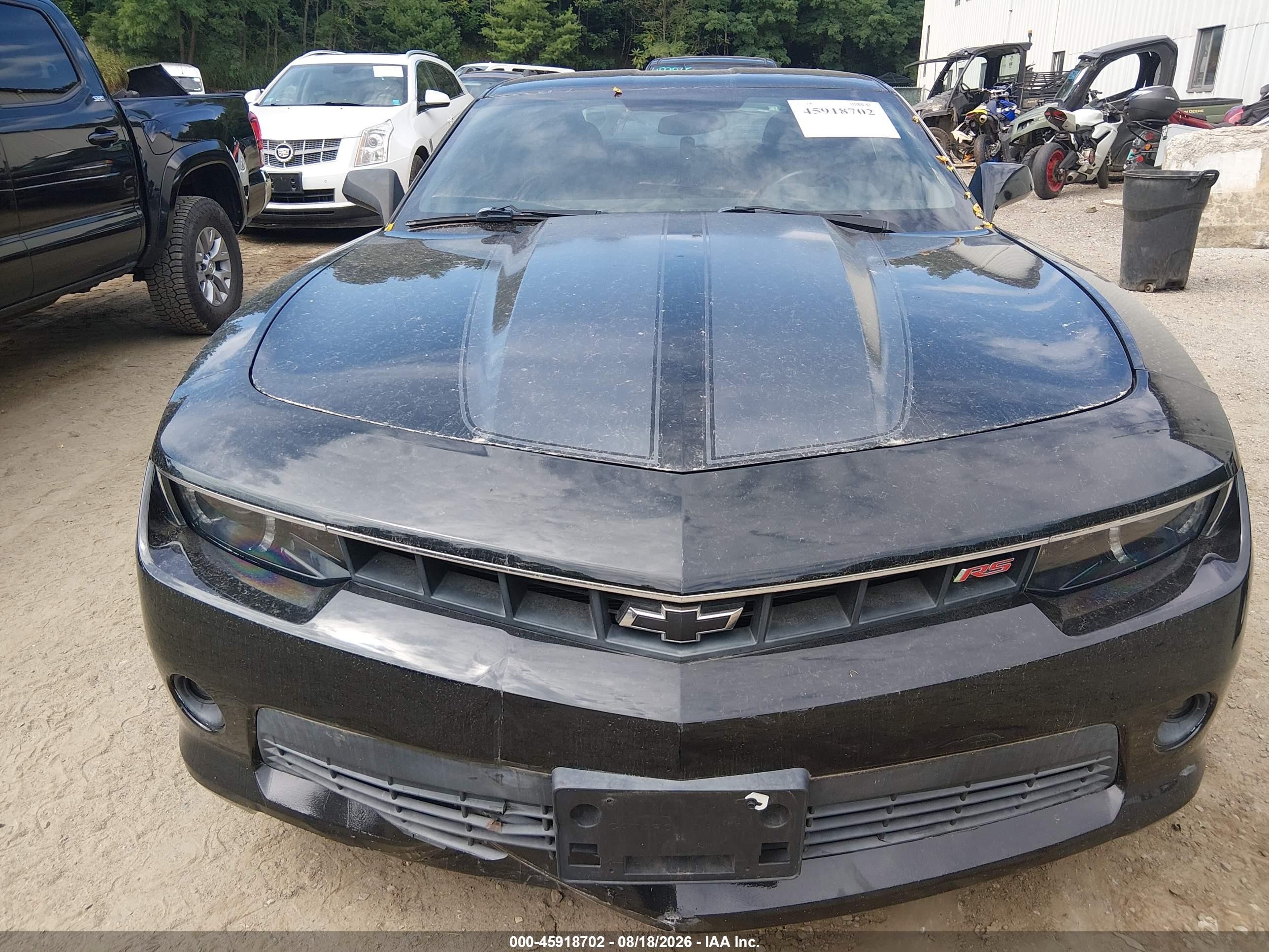 2015 Chevrolet Camaro 1lt Black vin: 2G1FC1E39F9302078
