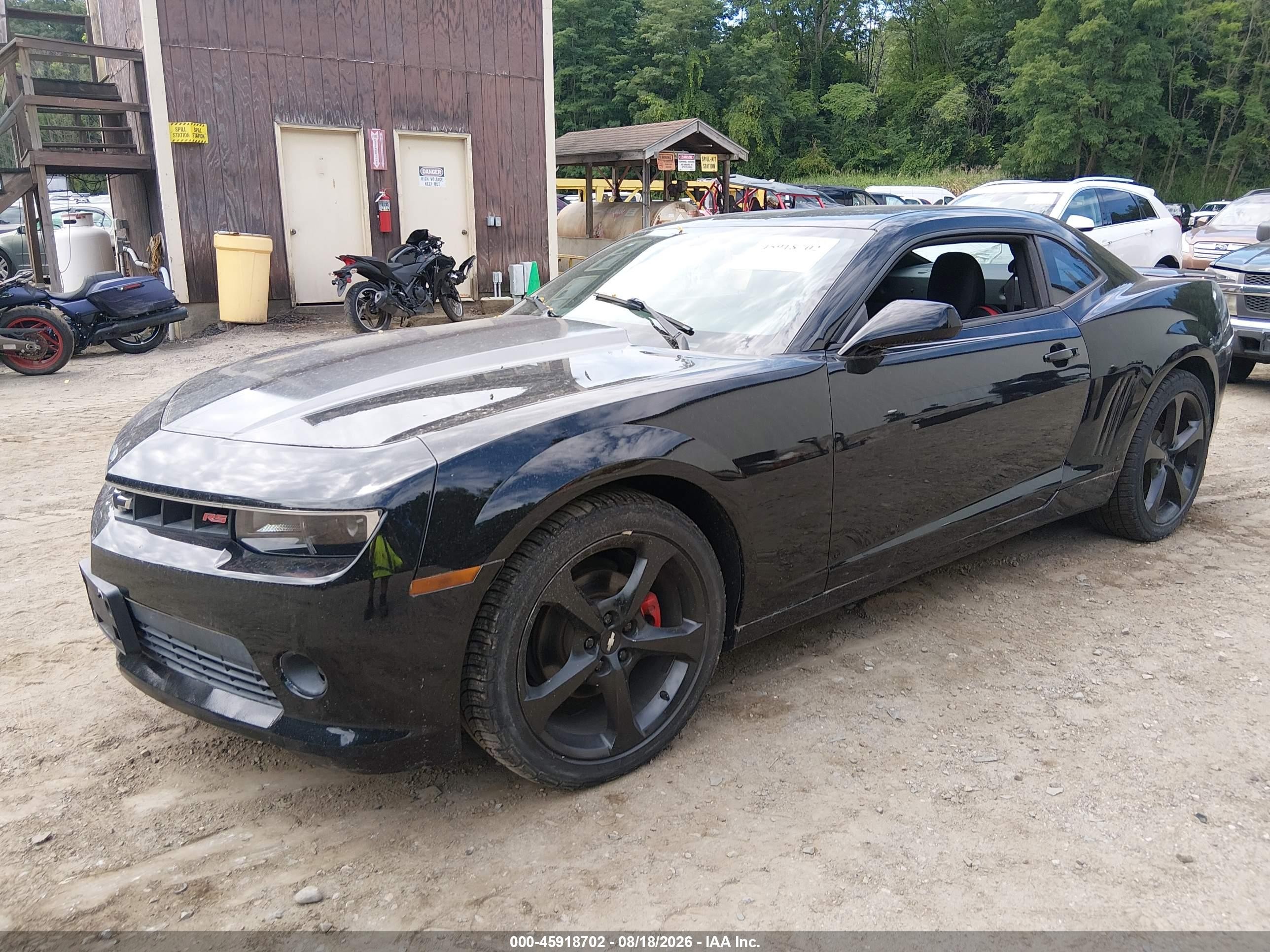 2015 Chevrolet Camaro 1lt Black vin: 2G1FC1E39F9302078