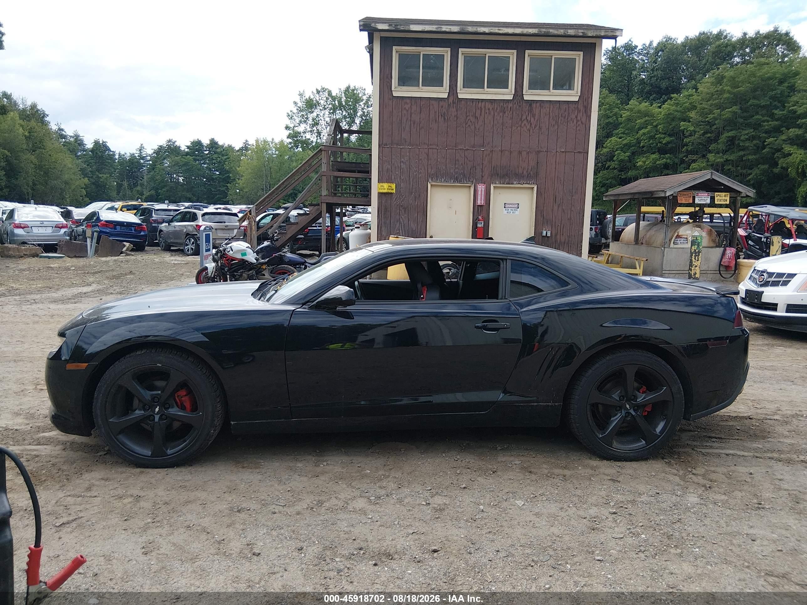 2015 Chevrolet Camaro 1lt Black vin: 2G1FC1E39F9302078