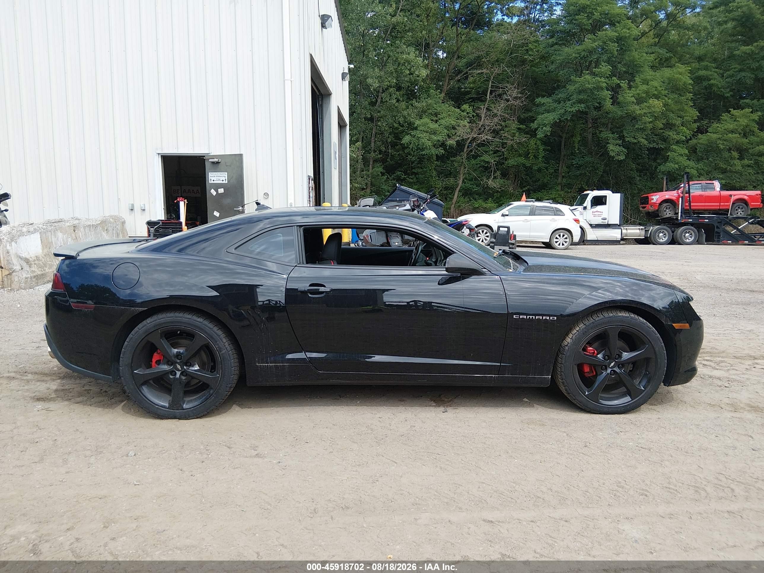 2015 Chevrolet Camaro 1lt Black vin: 2G1FC1E39F9302078