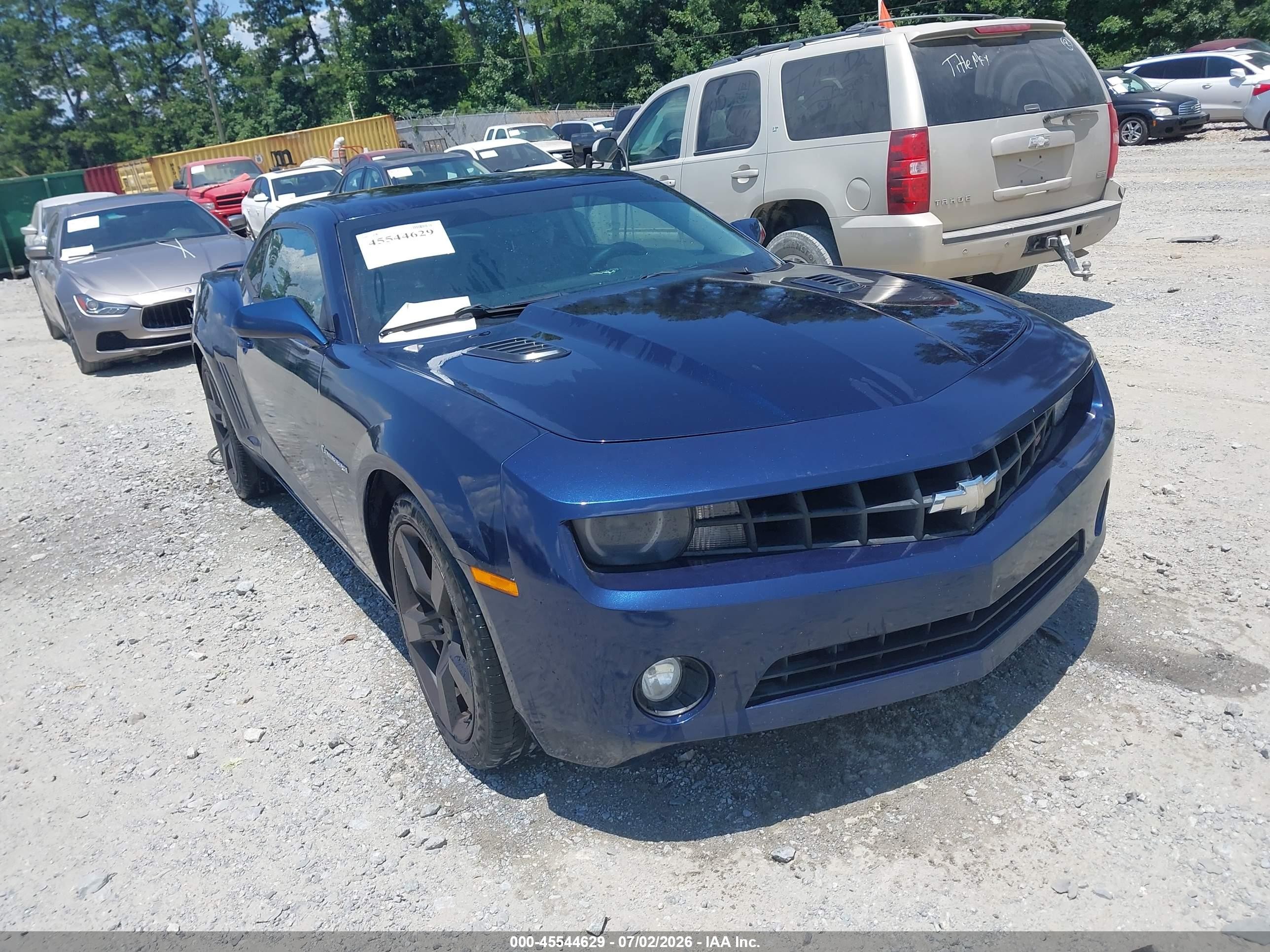 2012 Chevrolet Camaro 2lt Синий vin: 2G1FC1E3XC9167740