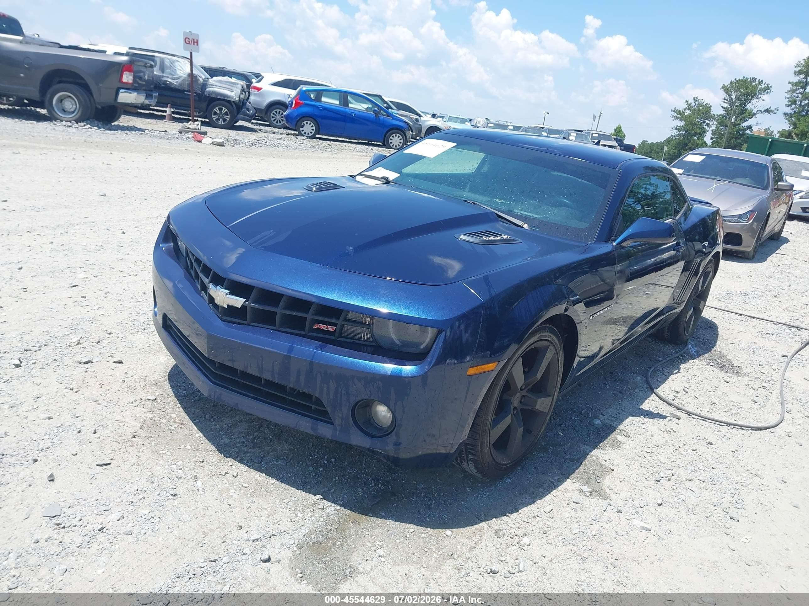 2012 Chevrolet Camaro 2lt Синий vin: 2G1FC1E3XC9167740