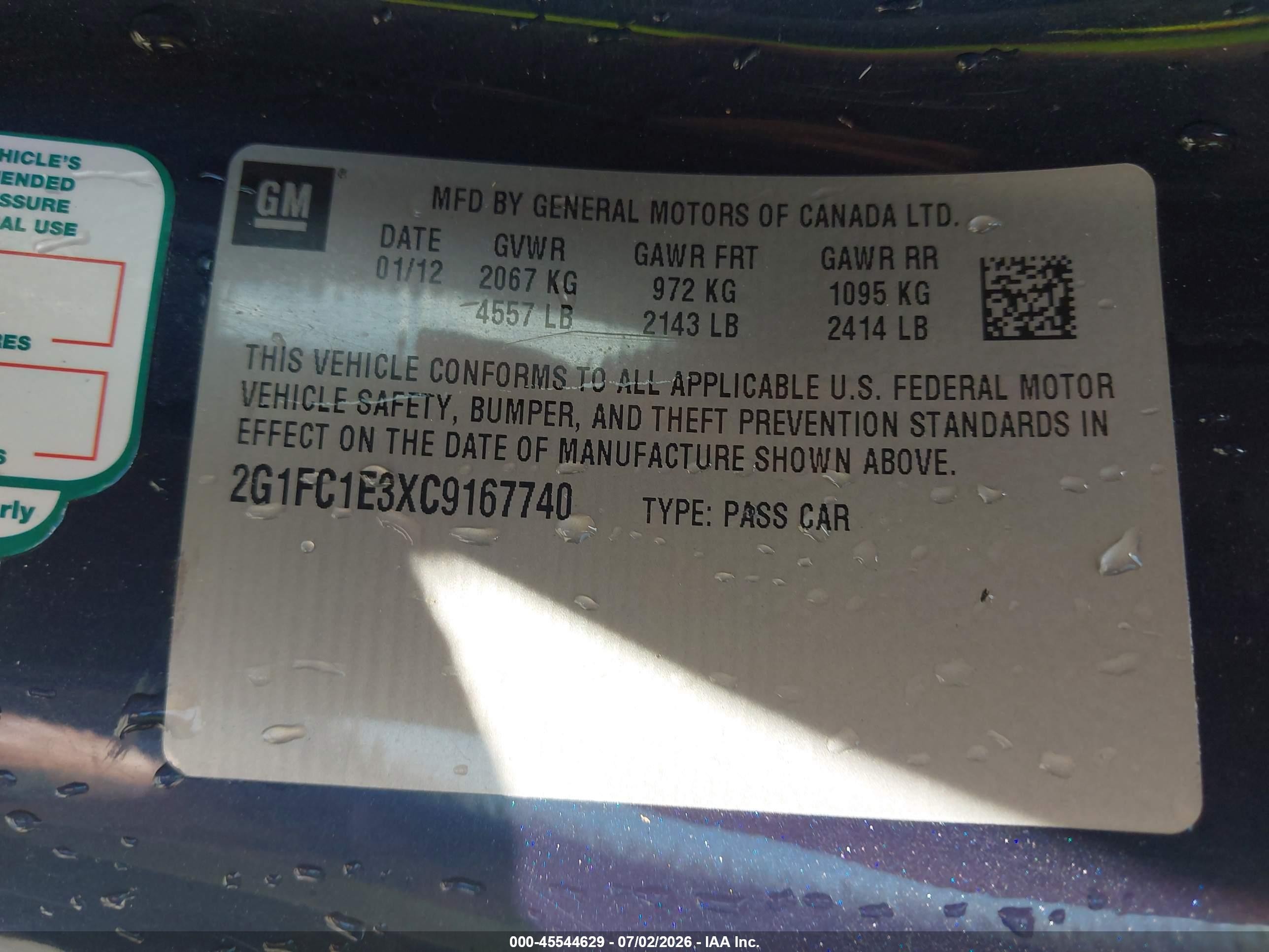 2012 Chevrolet Camaro 2lt Синий vin: 2G1FC1E3XC9167740