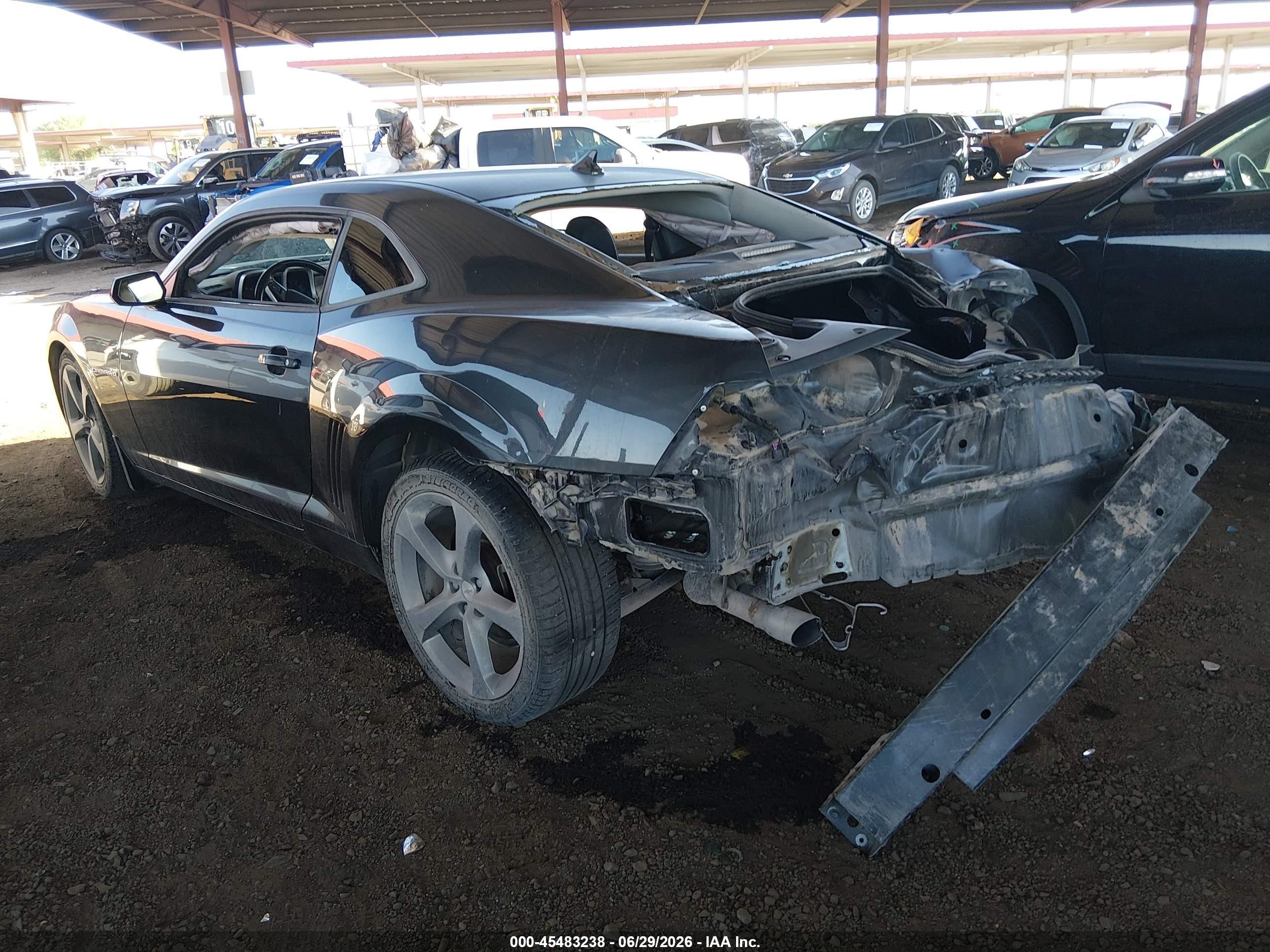 2013 Chevrolet Camaro 2lt Black vin: 2G1FC1E3XD9158876