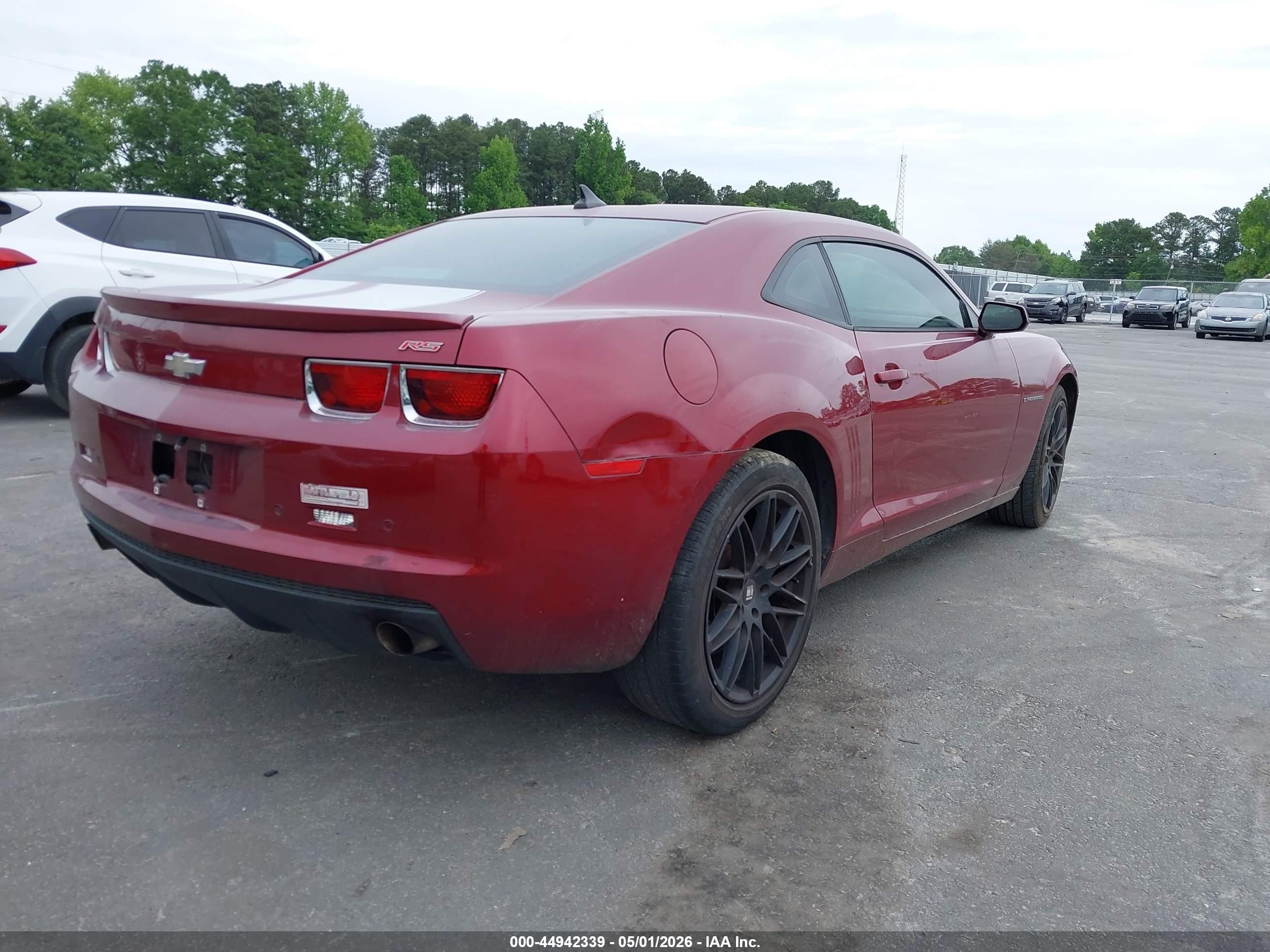 2011 Chevrolet Camaro 2lt Red vin: 2G1FC1ED0B9112642