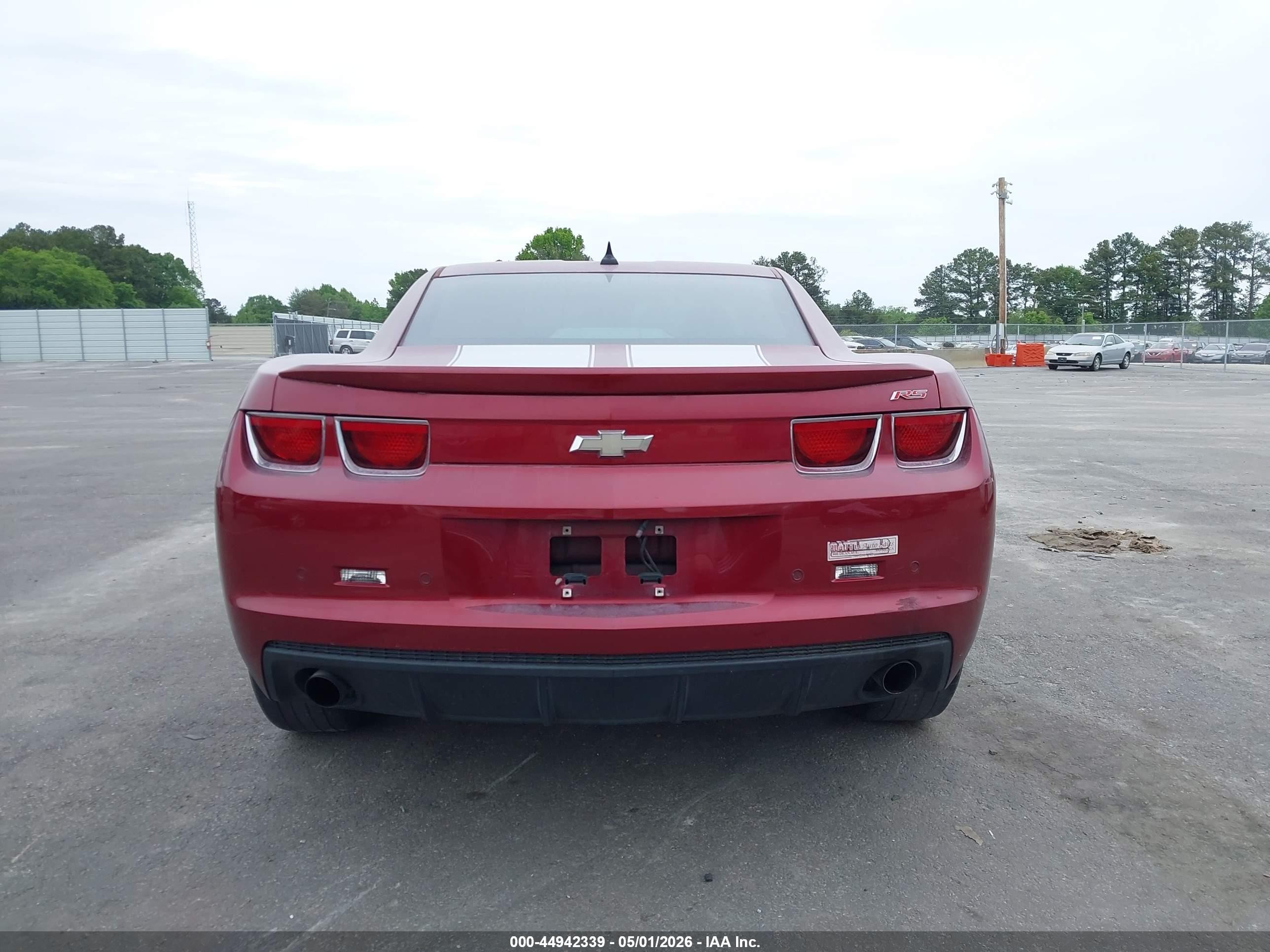 2011 Chevrolet Camaro 2lt Red vin: 2G1FC1ED0B9112642