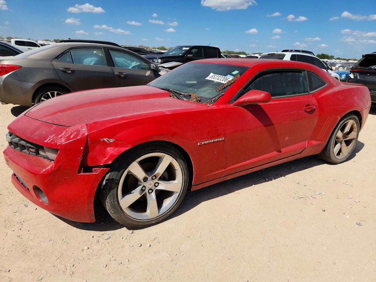 2011 Chevrolet Camaro Lt Red vin: 2G1FC1ED0B9148587
