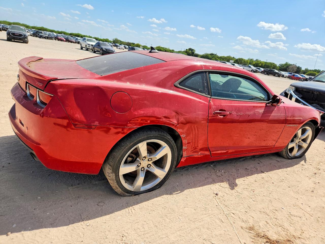 2011 Chevrolet Camaro Lt Red vin: 2G1FC1ED0B9148587