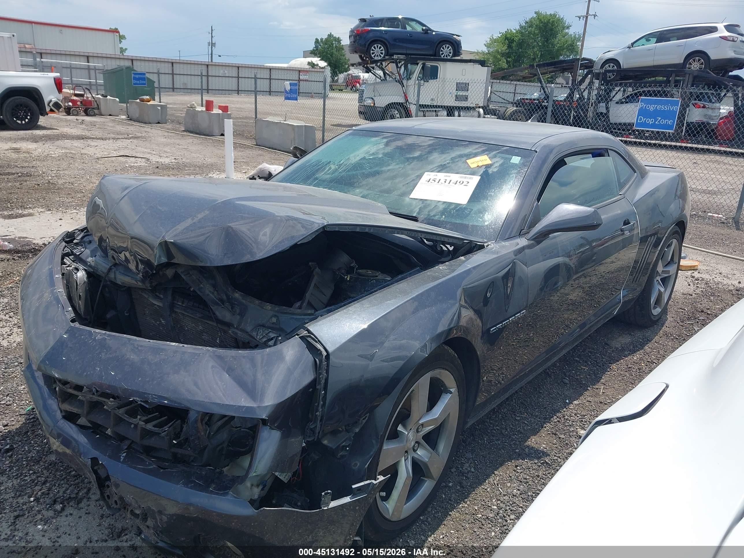 2011 Chevrolet Camaro 2lt Gray vin: 2G1FC1ED0B9173148