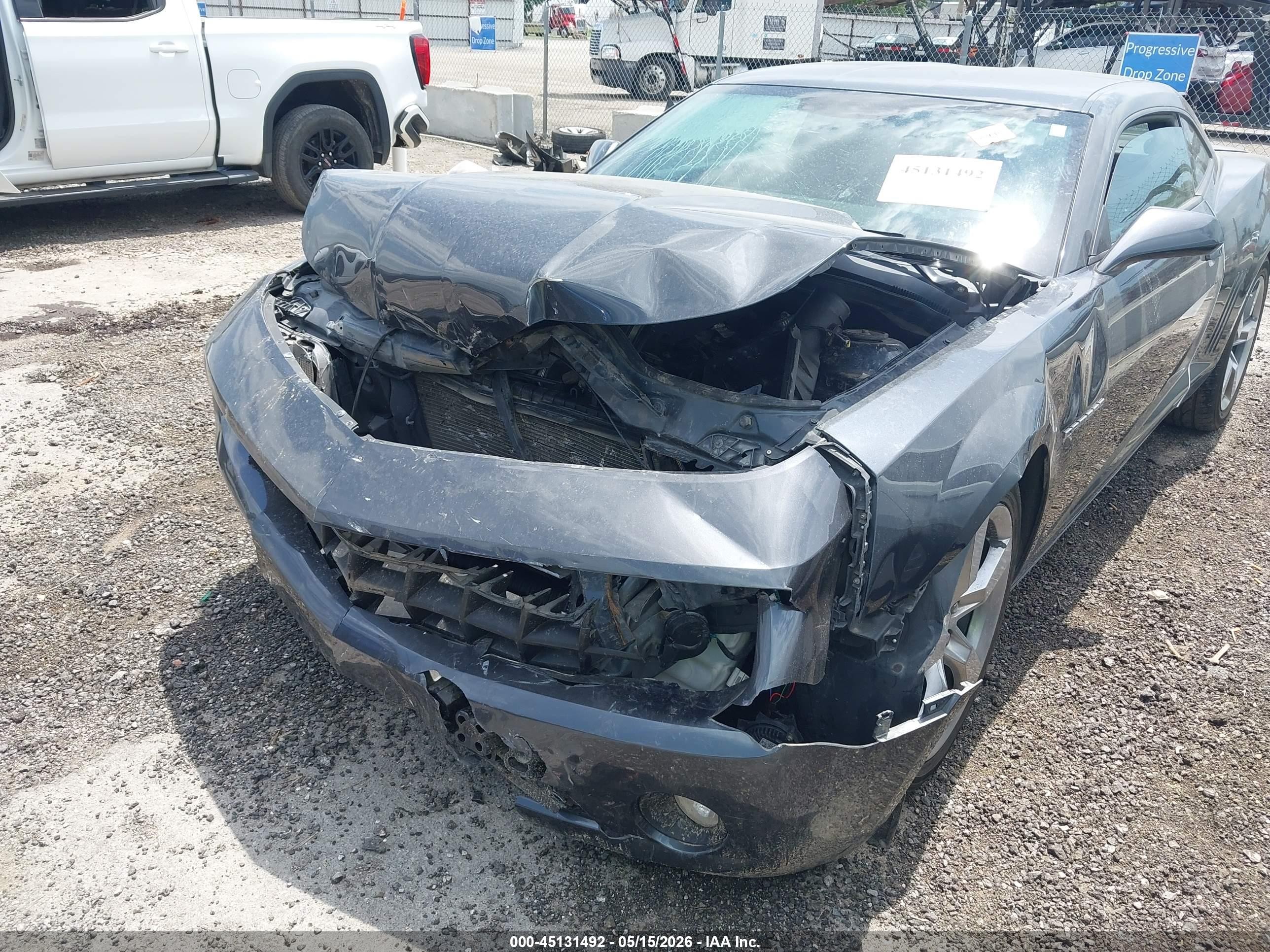 2011 Chevrolet Camaro 2lt Gray vin: 2G1FC1ED0B9173148